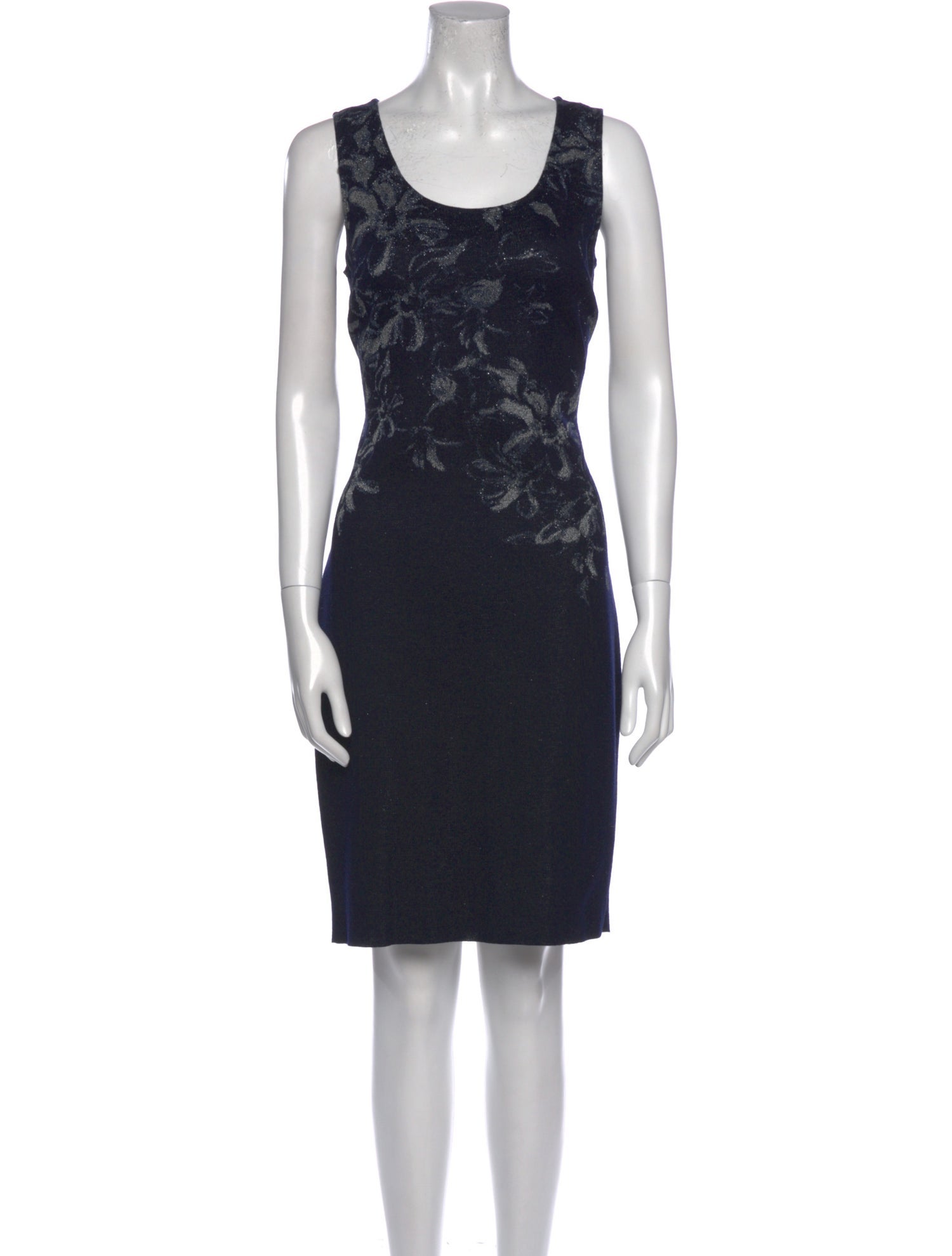 St. John Printed Knee-Length Dress