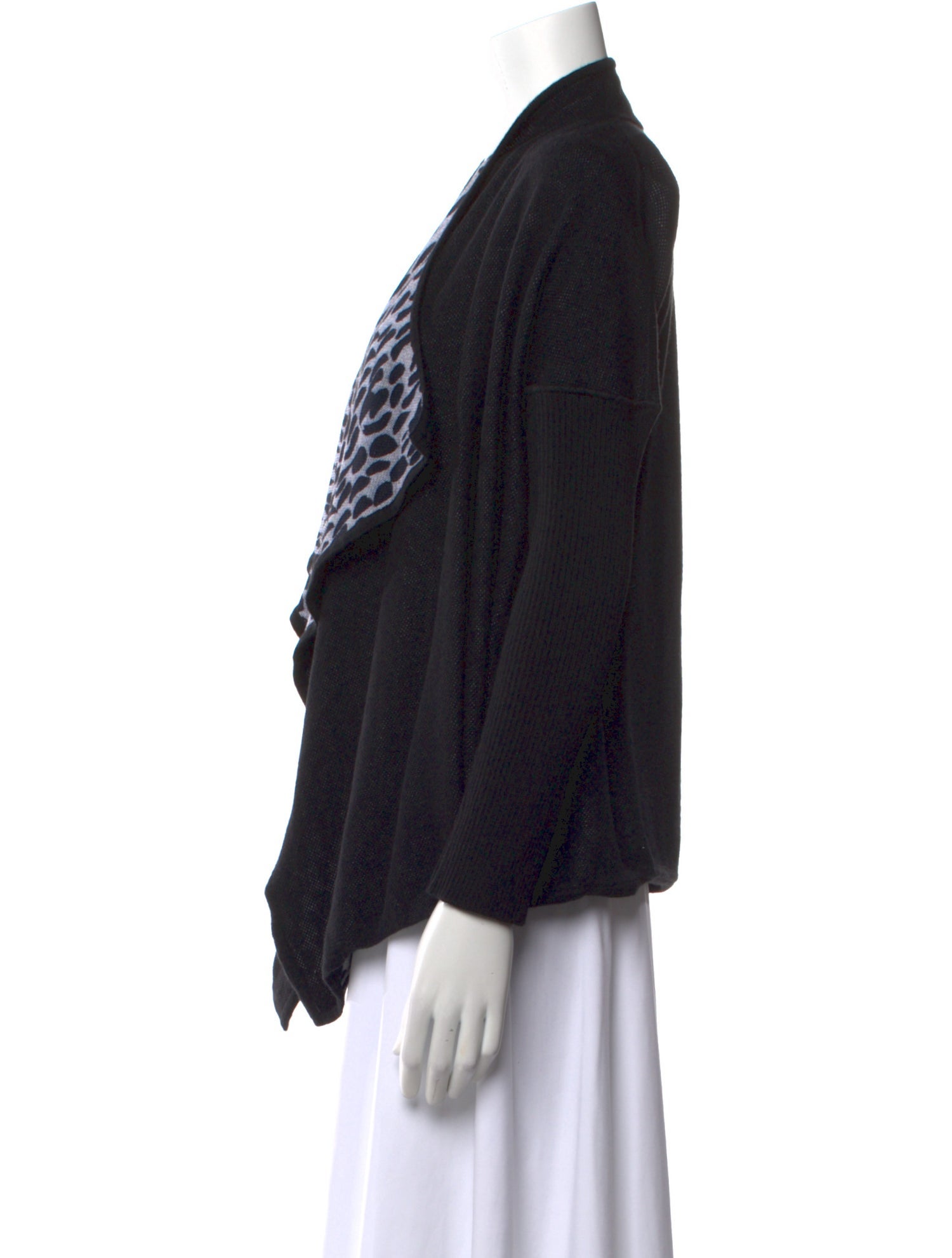 St. John Printed V-Neck Sweater