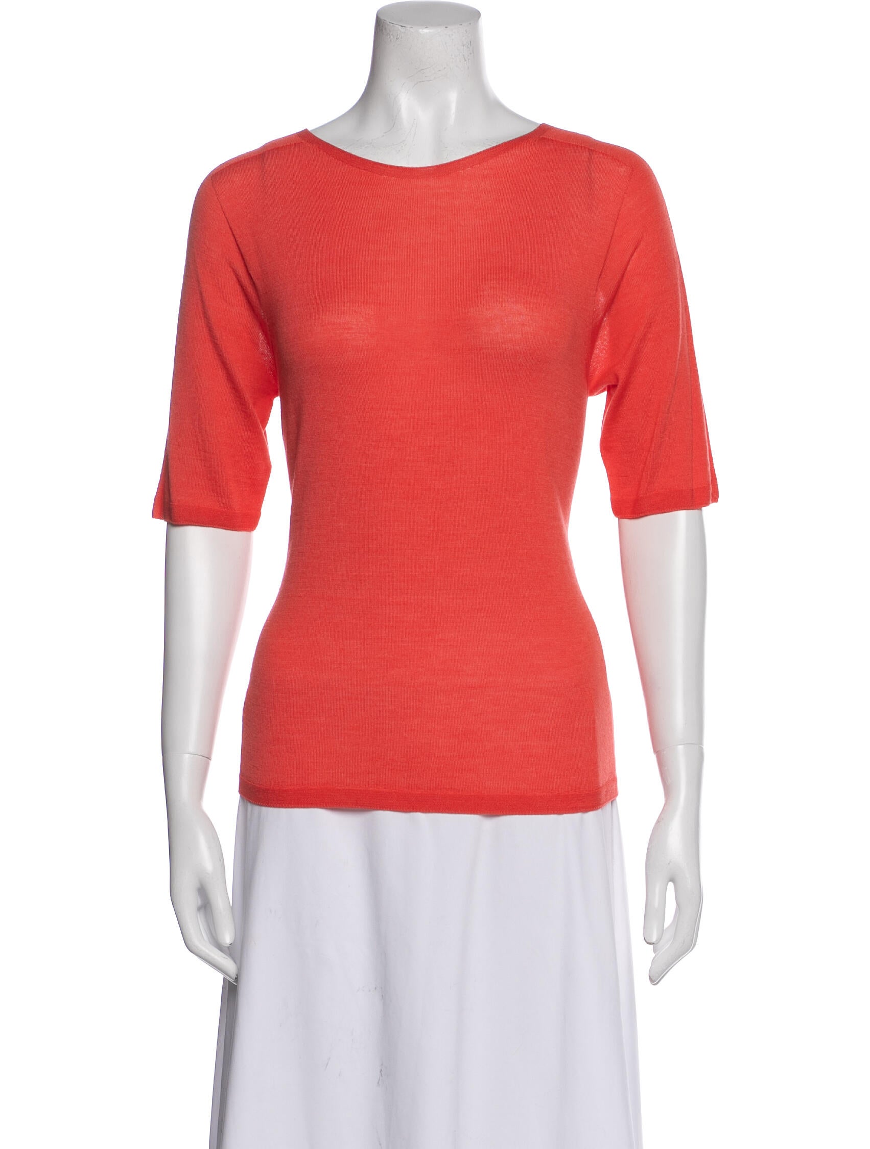 St. John Wool Bateau Neckline T-Shirt