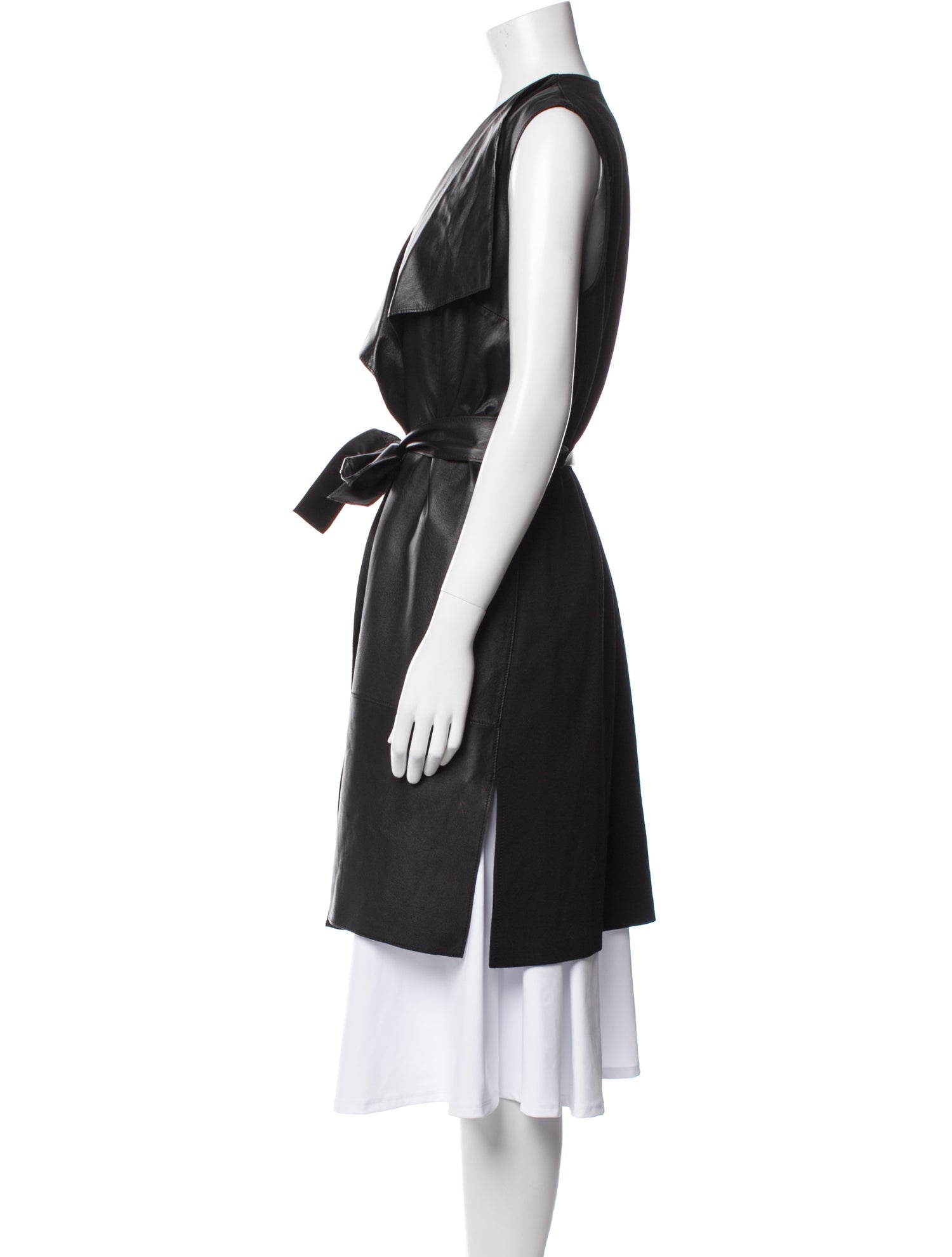 St. John Leather Coat