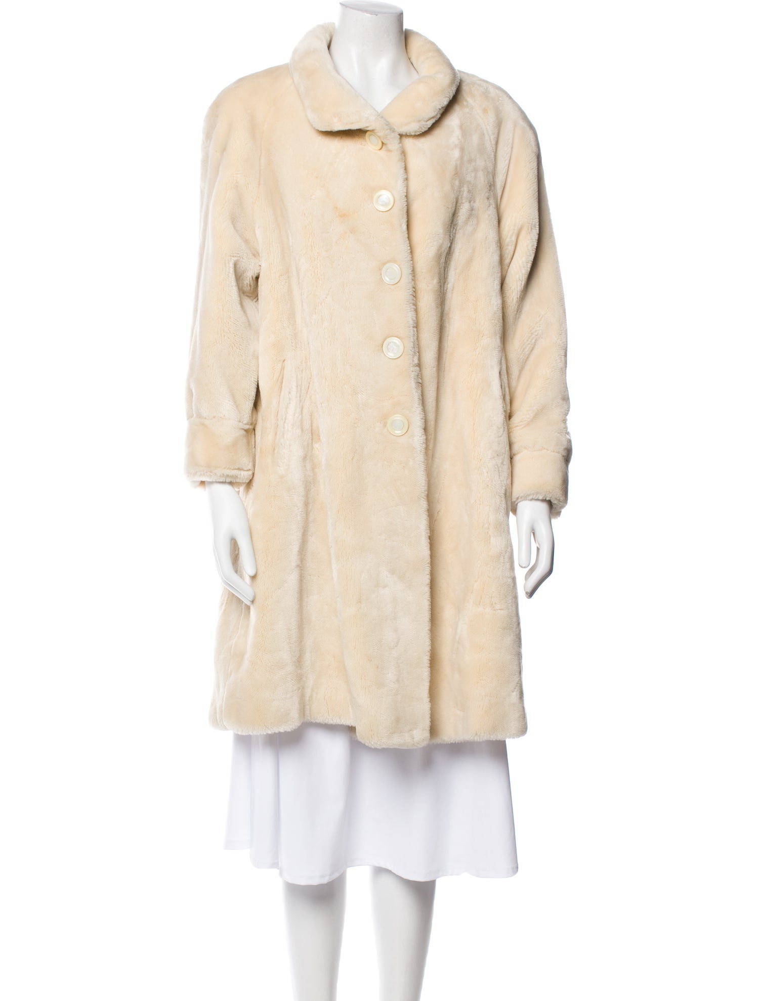 St. John Collection Faux Fur Faux Fur Coat