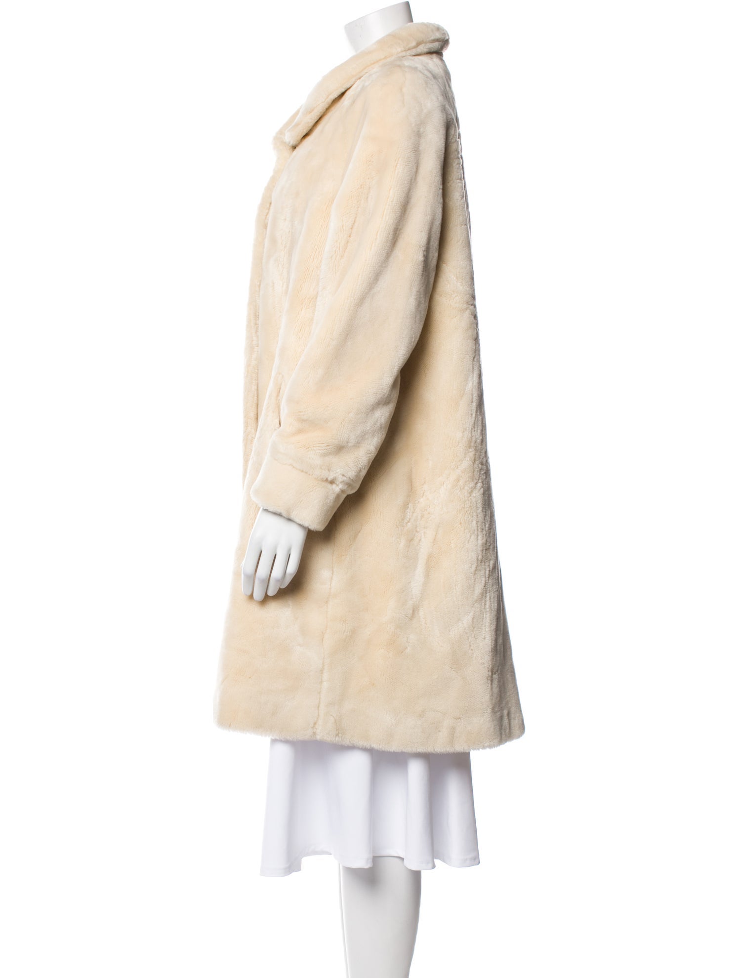 St. John Collection Faux Fur Faux Fur Coat