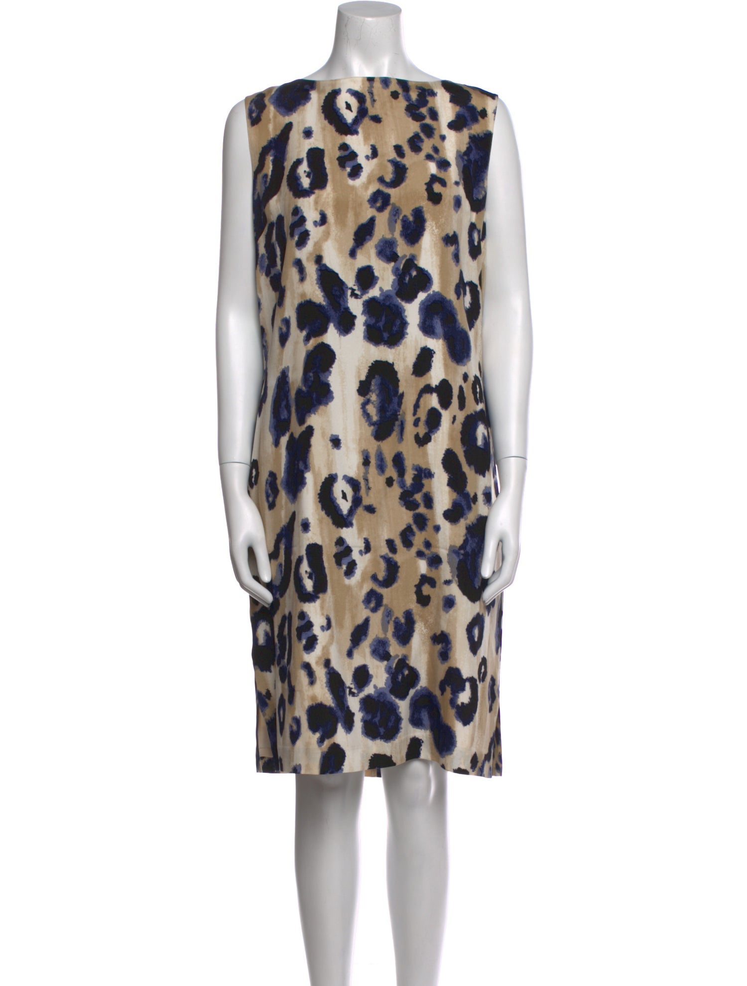 St. John Silk Knee-Length Dress