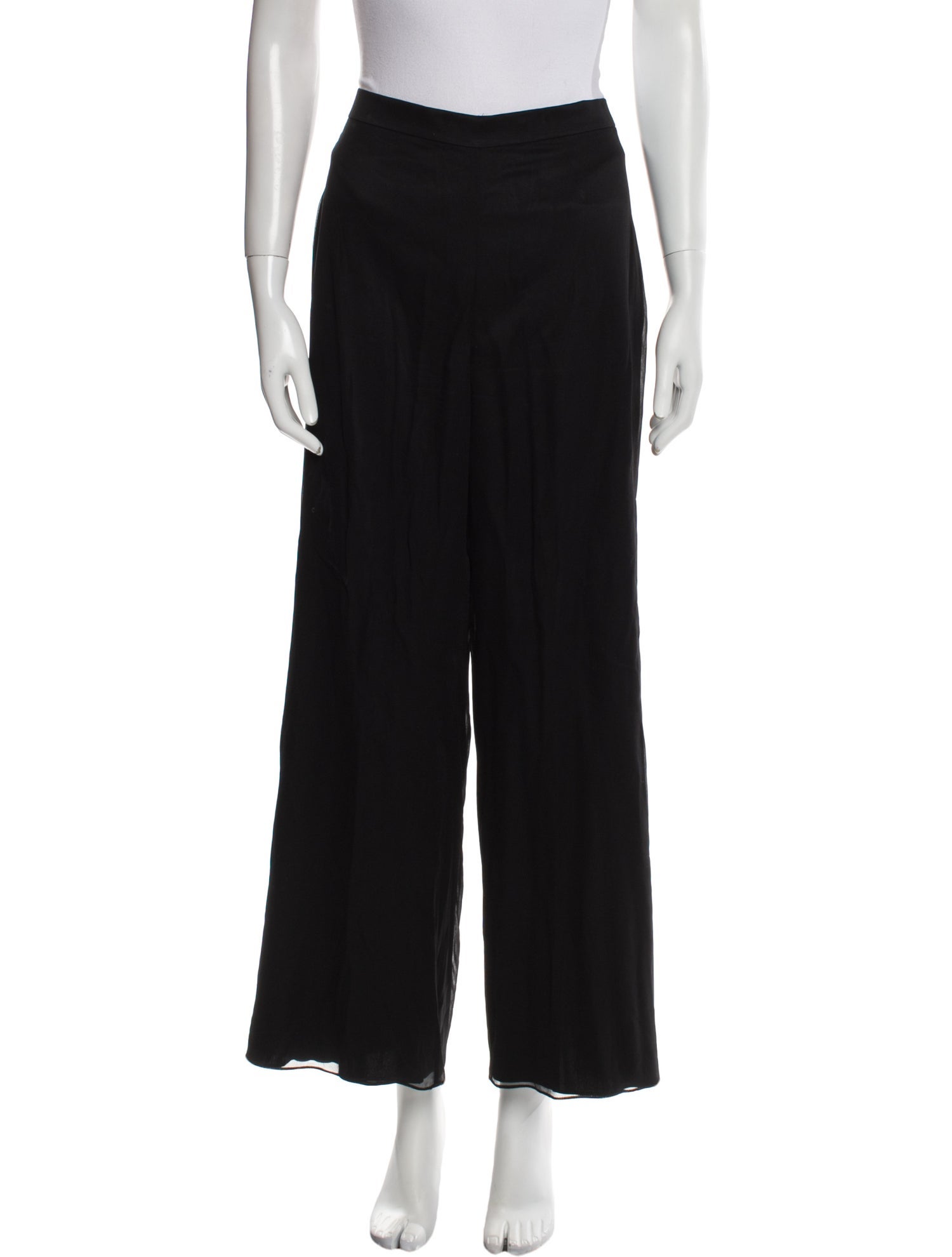 St. John Silk Wide Leg Pants