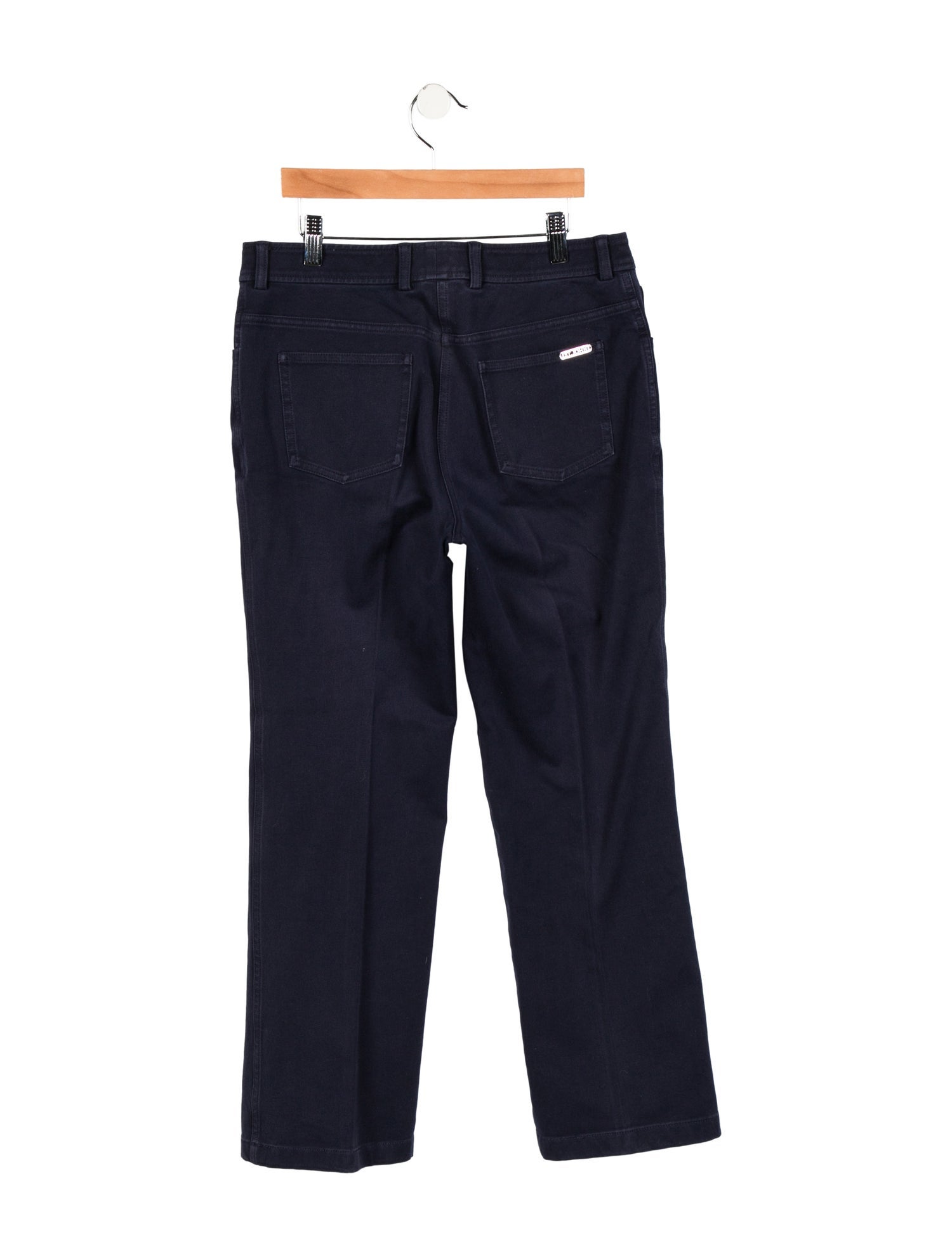 St. John Mid-Rise Wide Leg Jeans