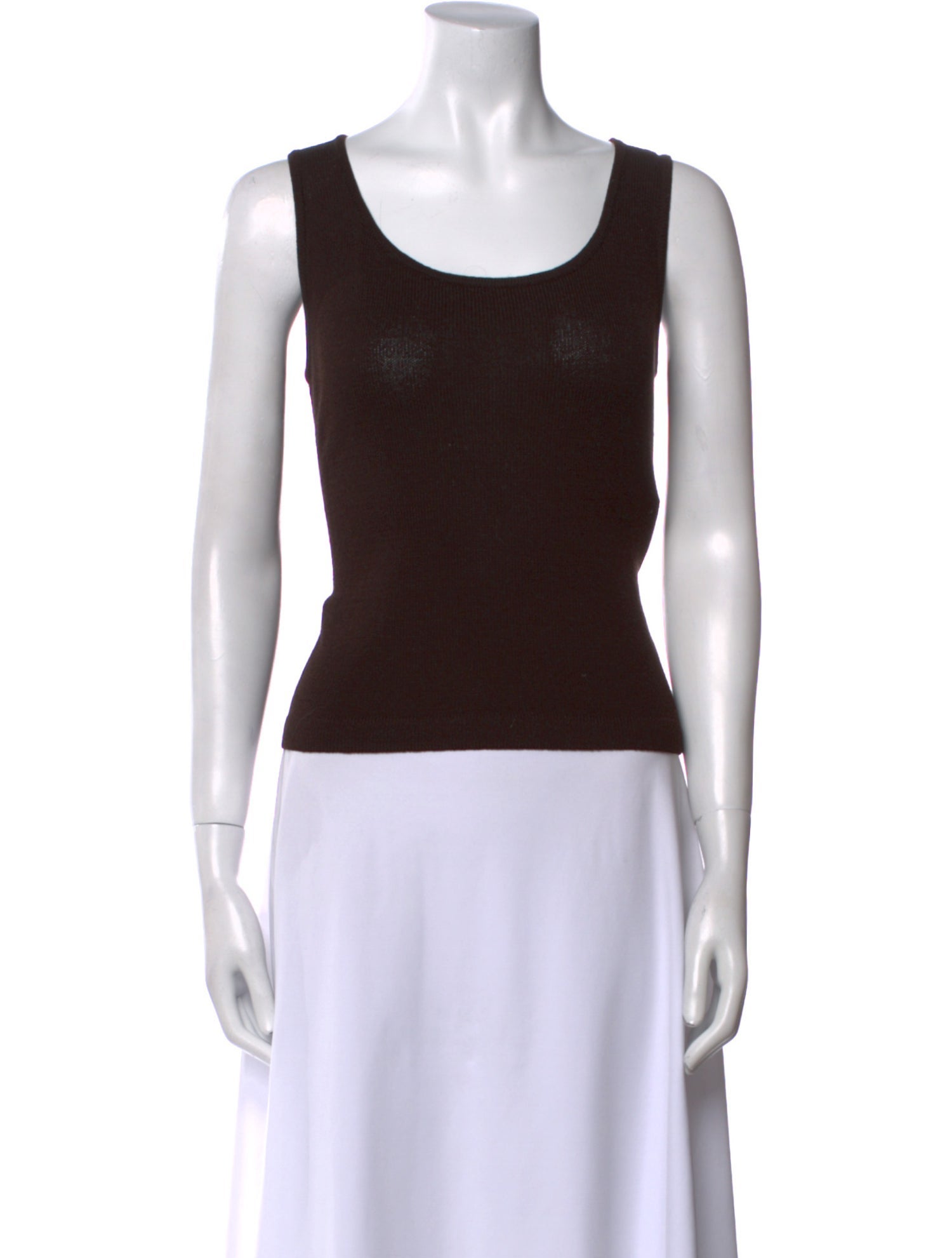 St. John Wool Scoop Neck Top