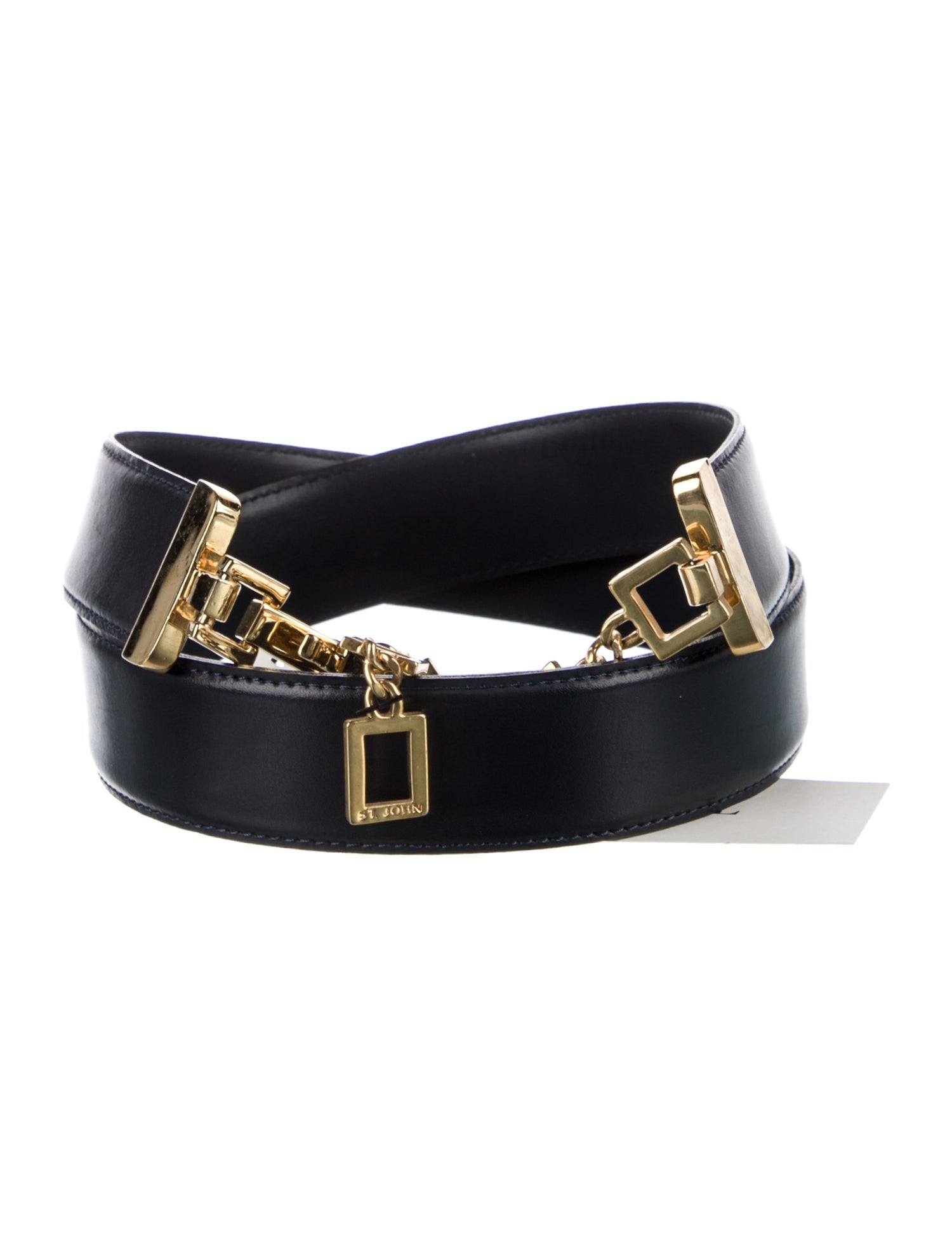 St. John Skinny Leather Belt