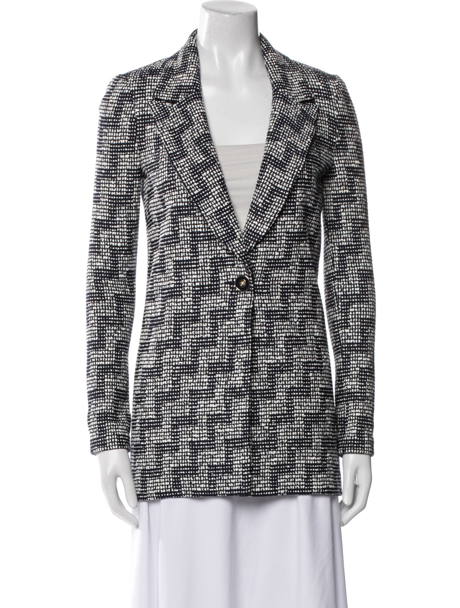 St. John Wool Striped Blazer