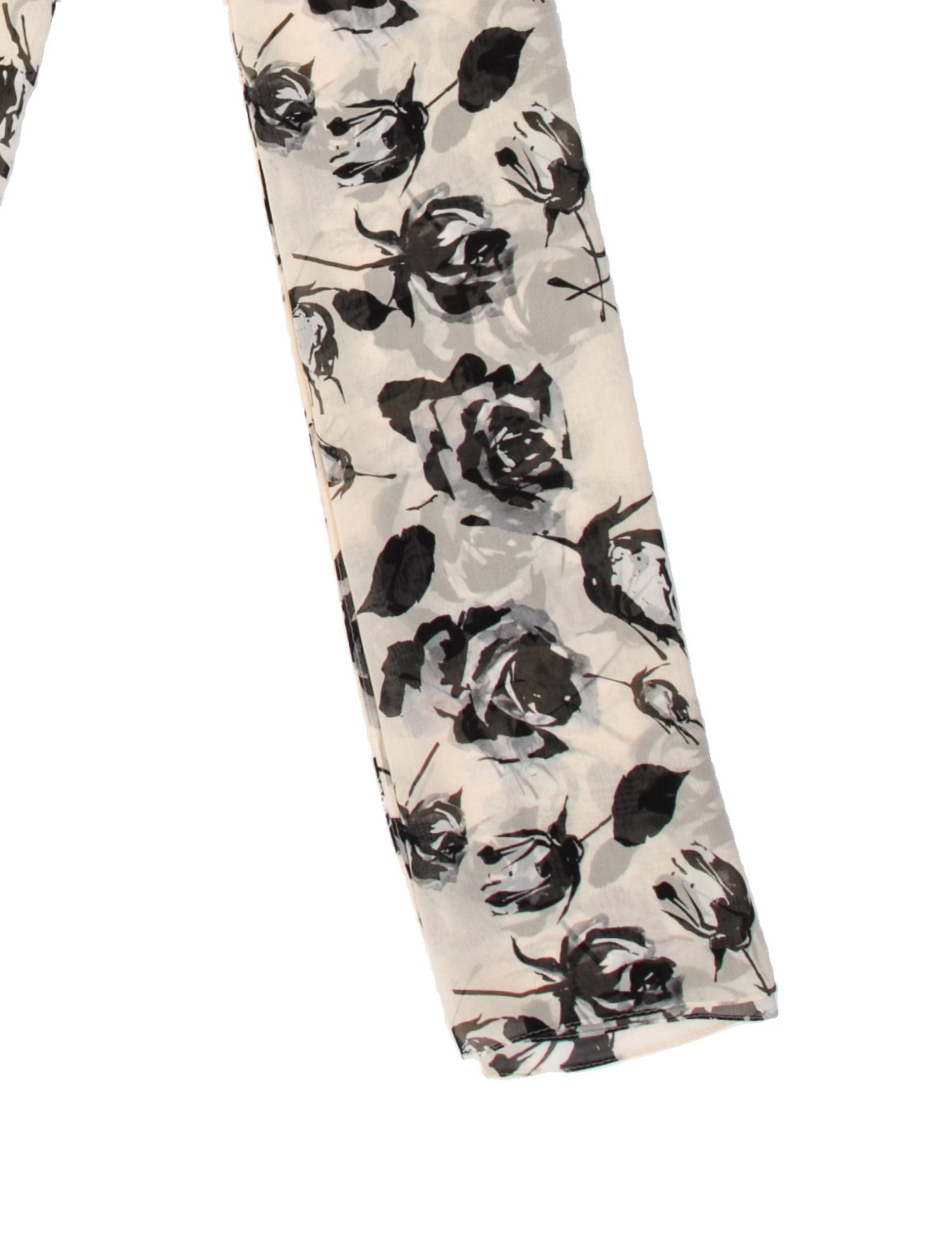 St. John Silk Floral Print Scarf