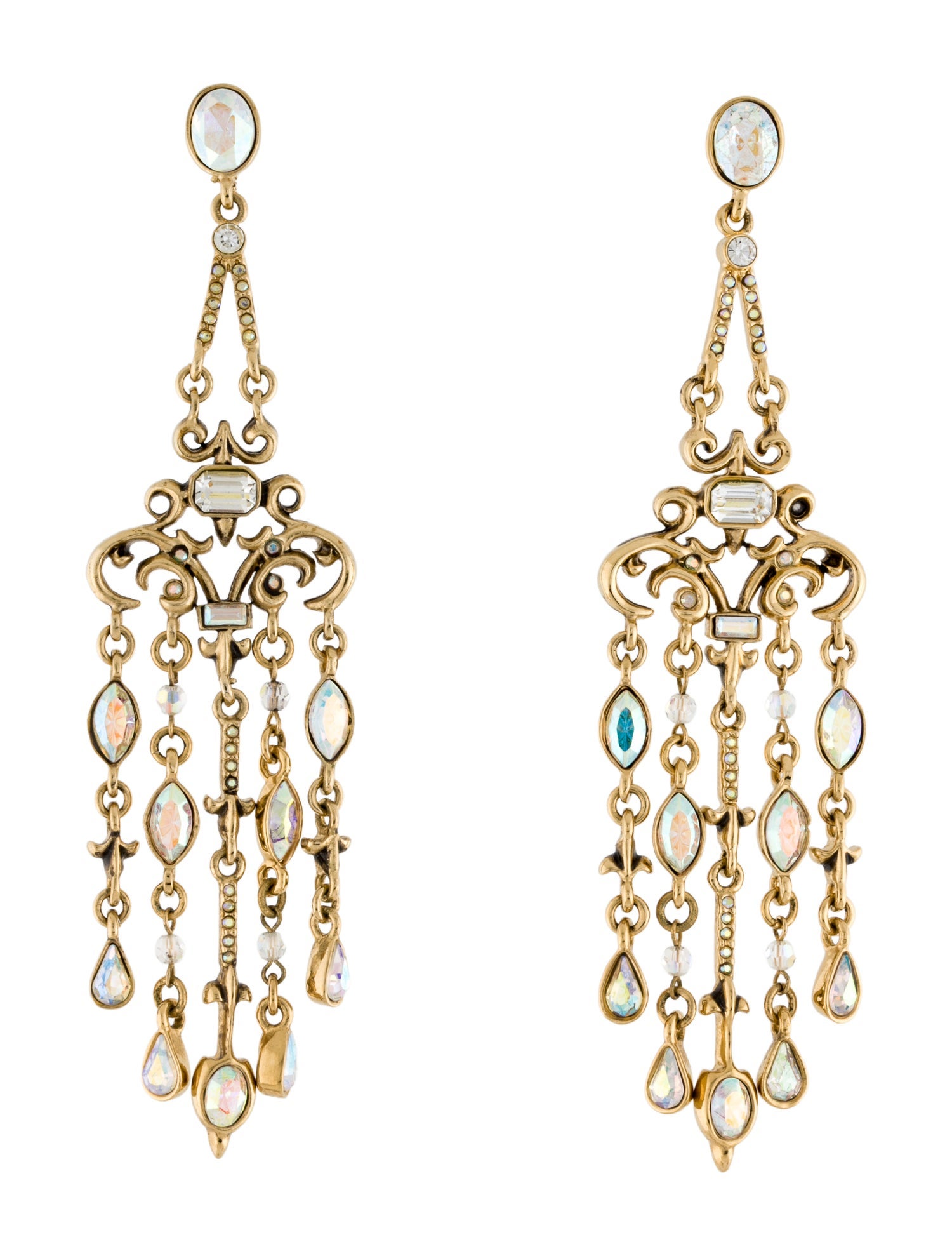 St. John Crystal Drop Earrings