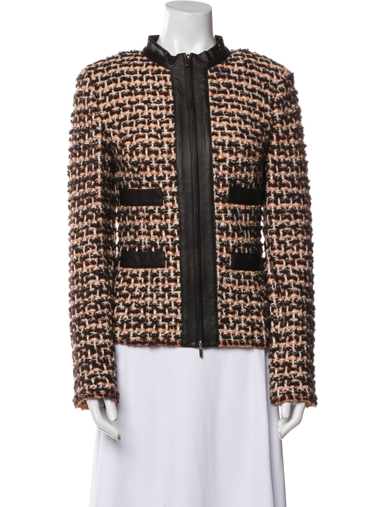 St. John Tweed Pattern Evening Jacket