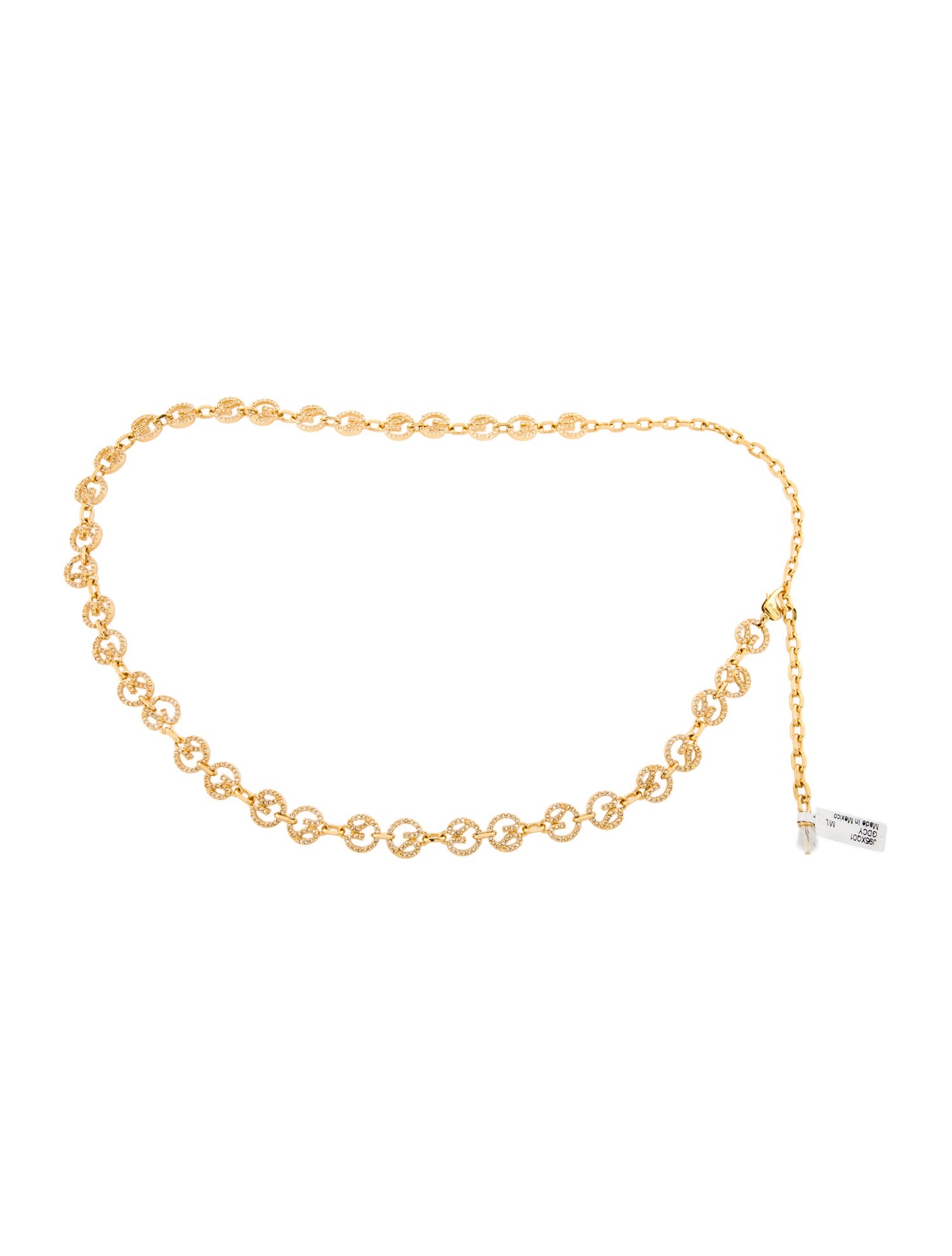 St. John Skinny Metal Waist Belt w/ Tags