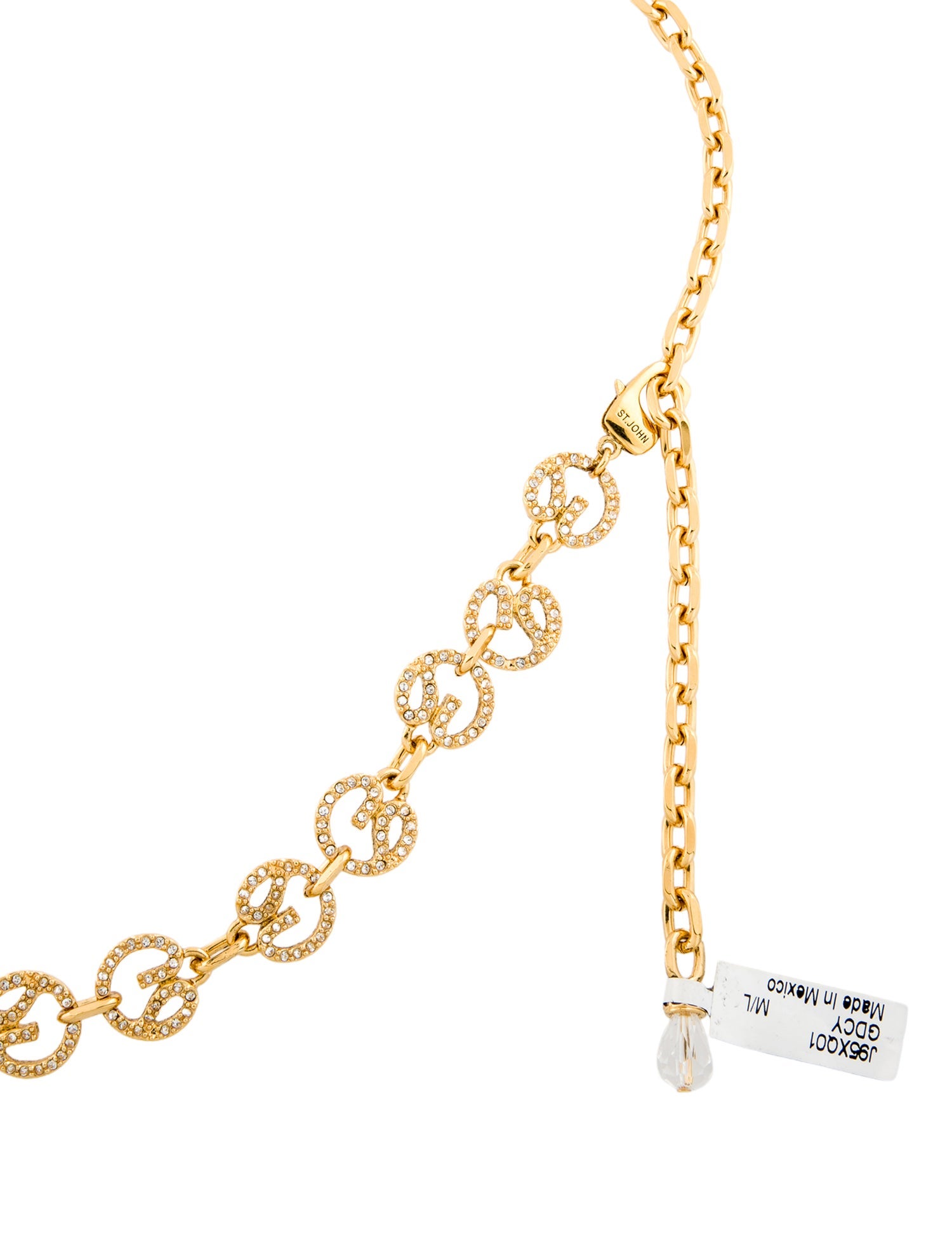 St. John Skinny Metal Waist Belt w/ Tags