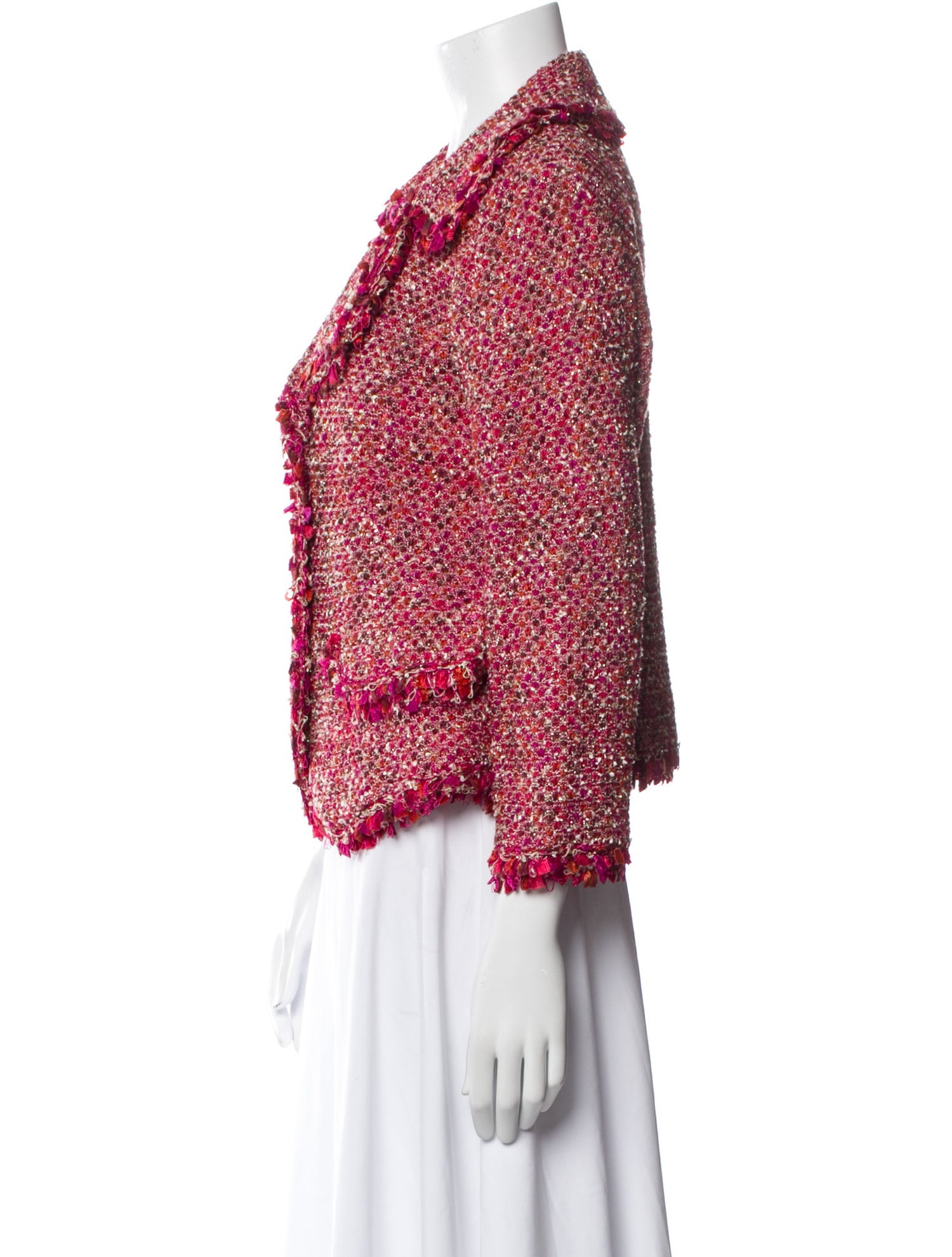 St. John Tweed Pattern Blazer