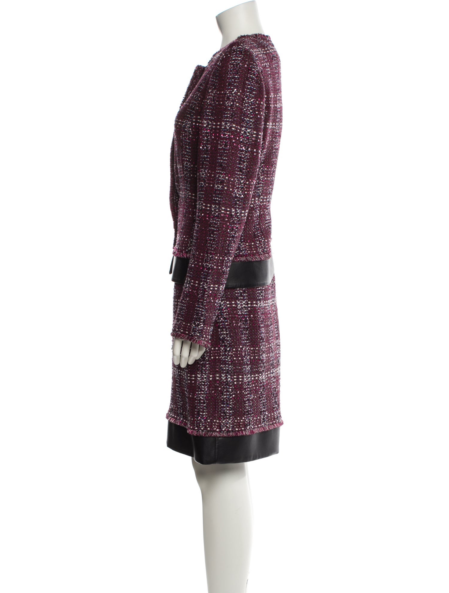 St. John Wool Tweed Pattern Dress Set