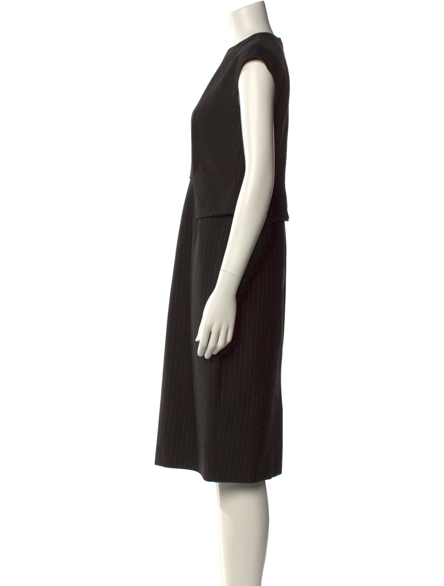 St. John Wool Midi Length Dress