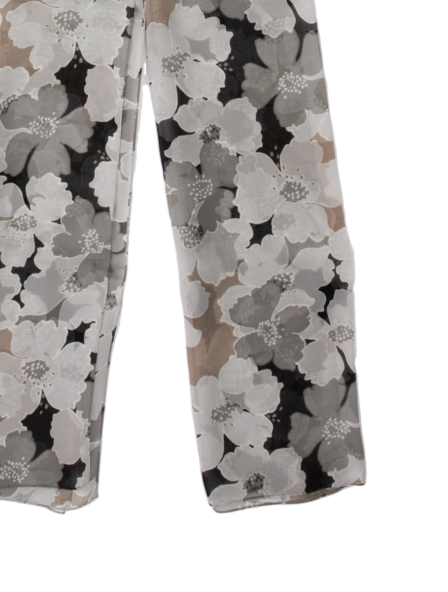 St. John Silk Floral Print Scarf w/ Tags