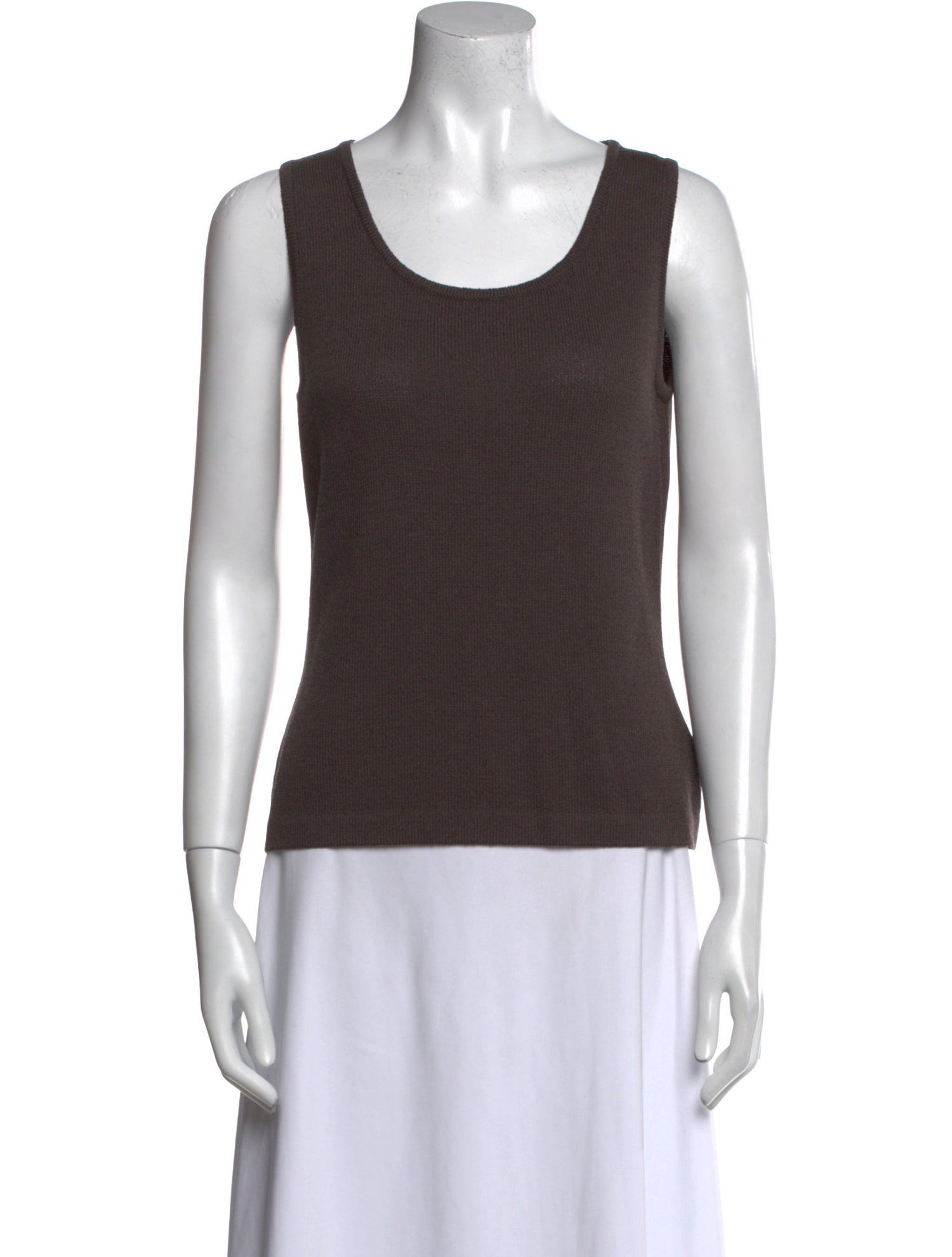 St. John Wool Scoop Neck Top