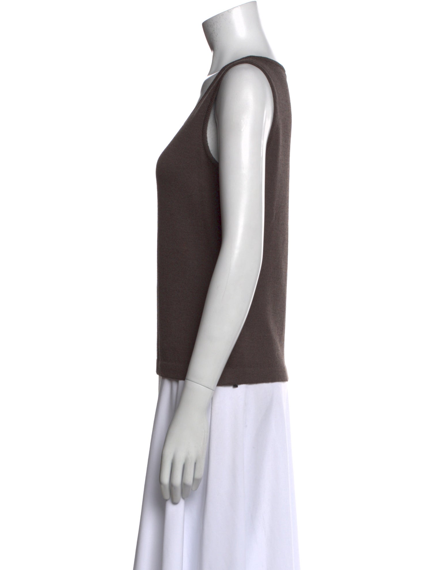 St. John Wool Scoop Neck Top