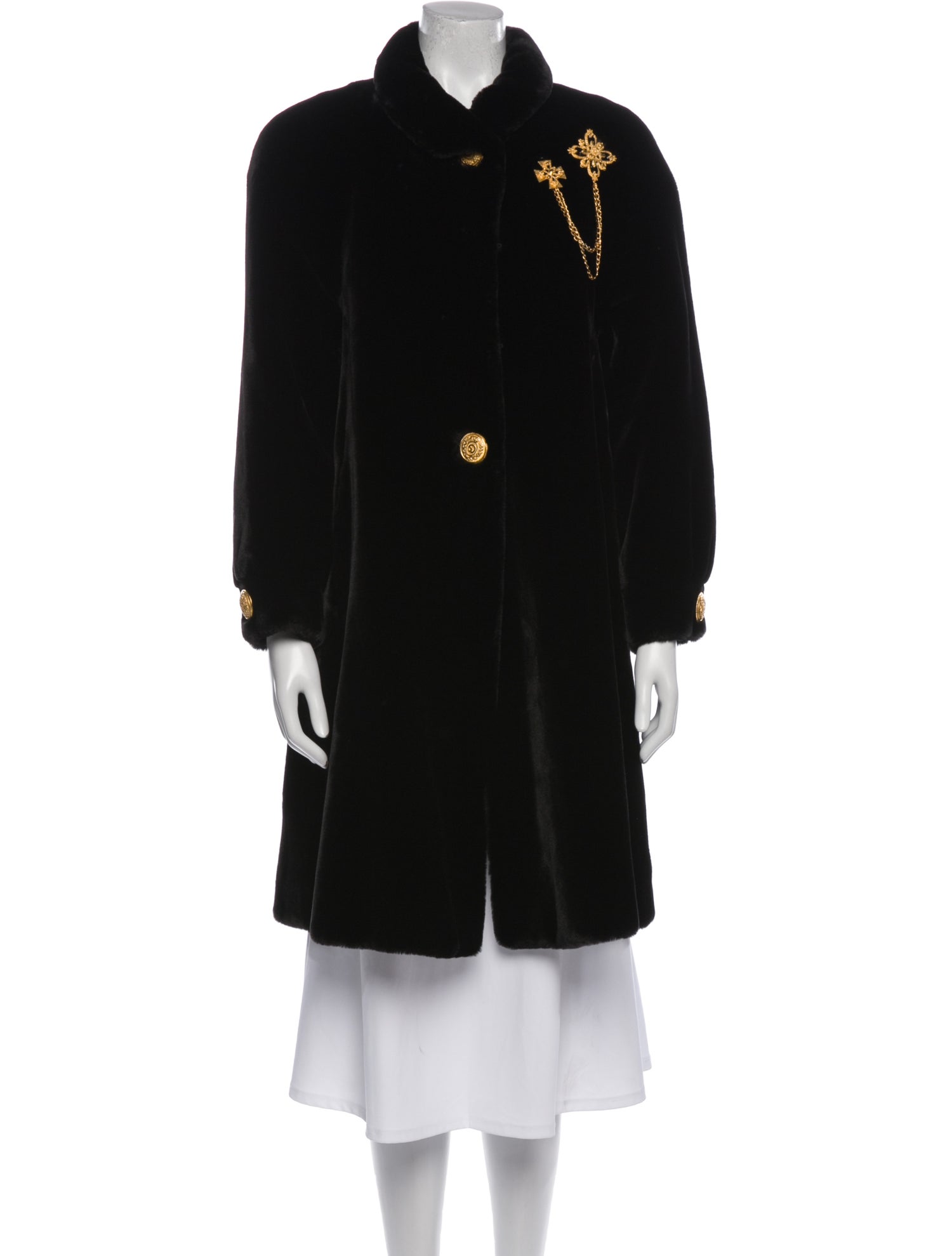 St. John Faux Fur Coat w/ Tags