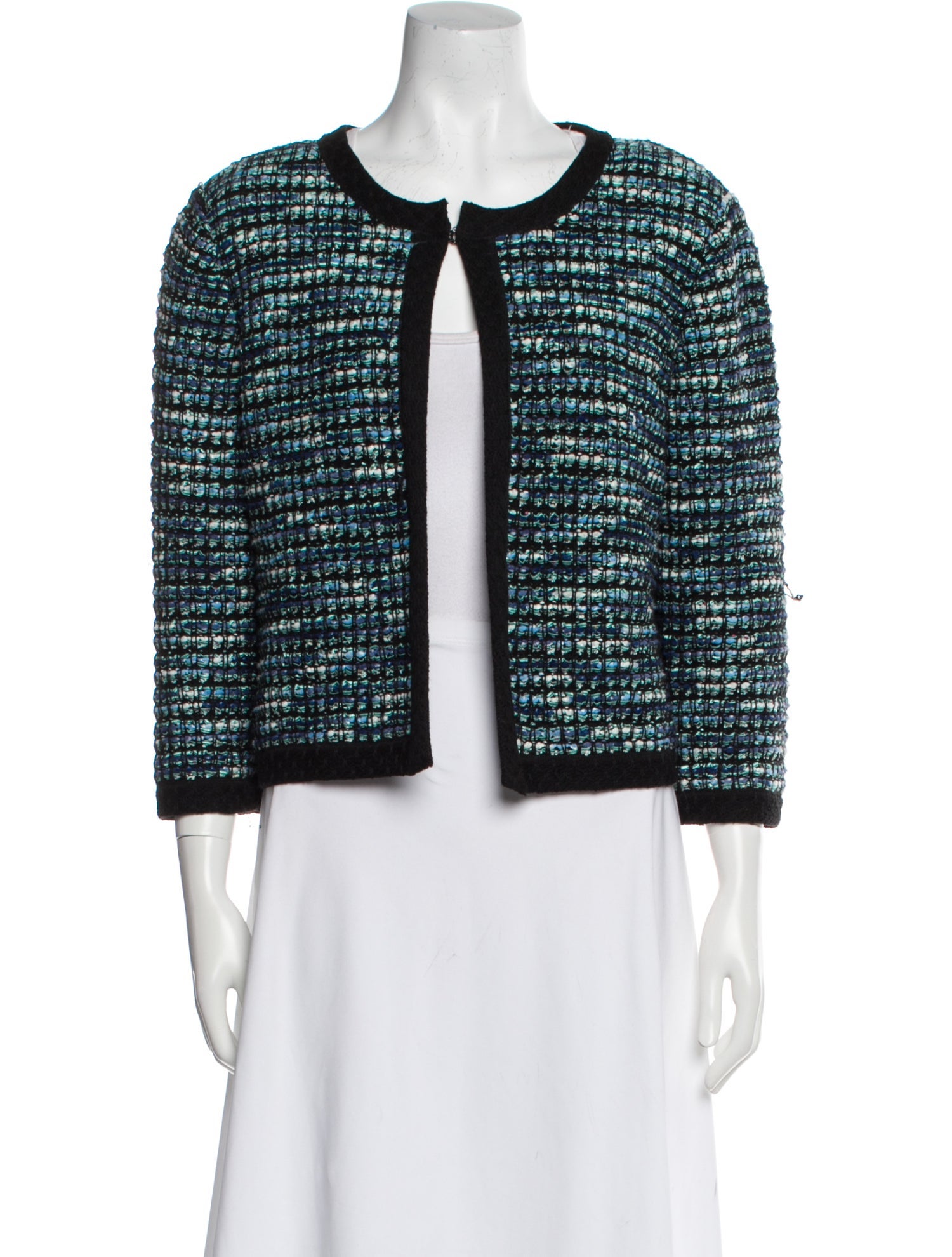 St. John Colorblock Pattern Evening Jacket