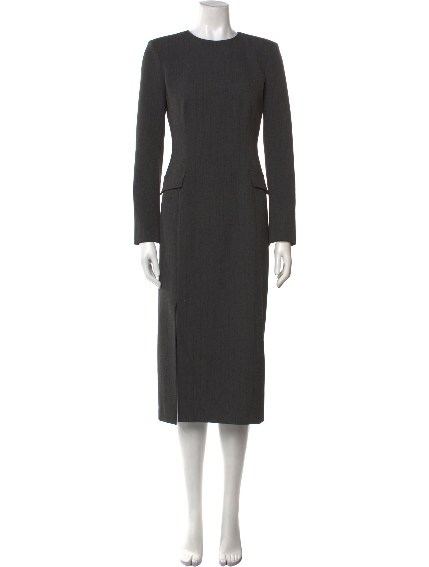 St. John Crew Neck Midi Length Dress w/ Tags