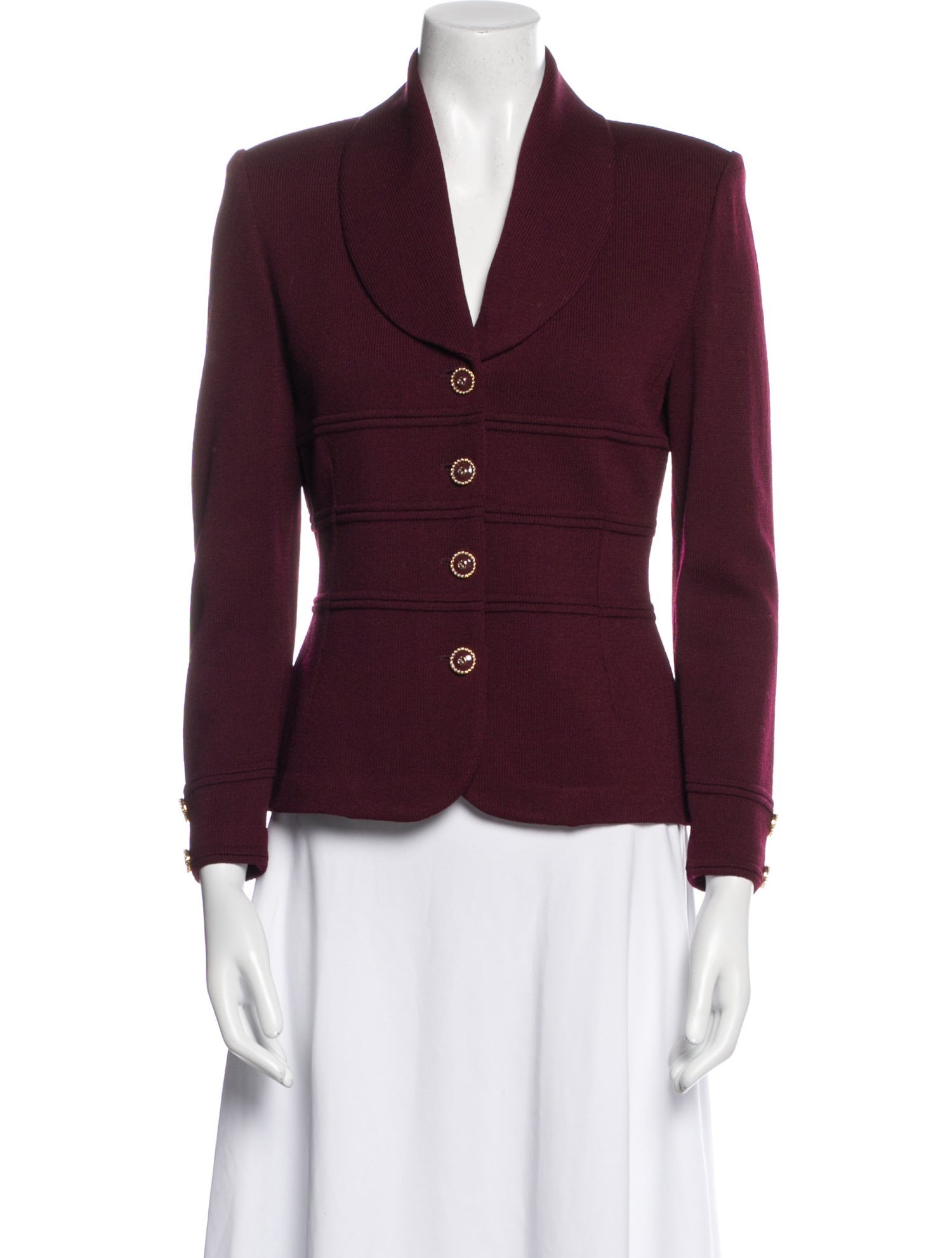 St. John Plaid Print Blazer