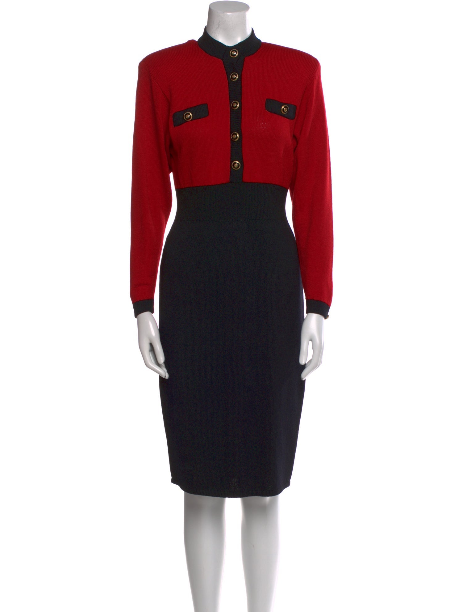 St. John Wool Knee-Length Dress