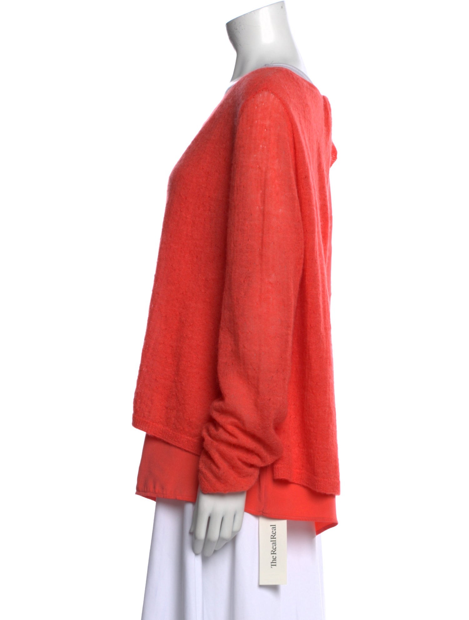 St. John Scoop Neck Long Sleeve Sweatshirt