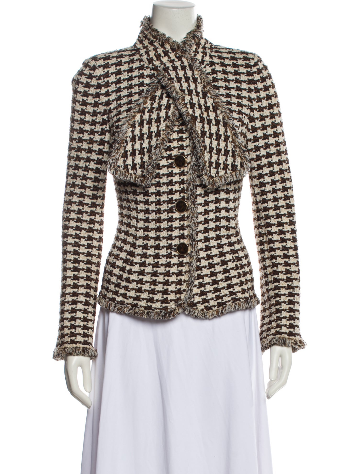 St. John Tweed Pattern Blazer