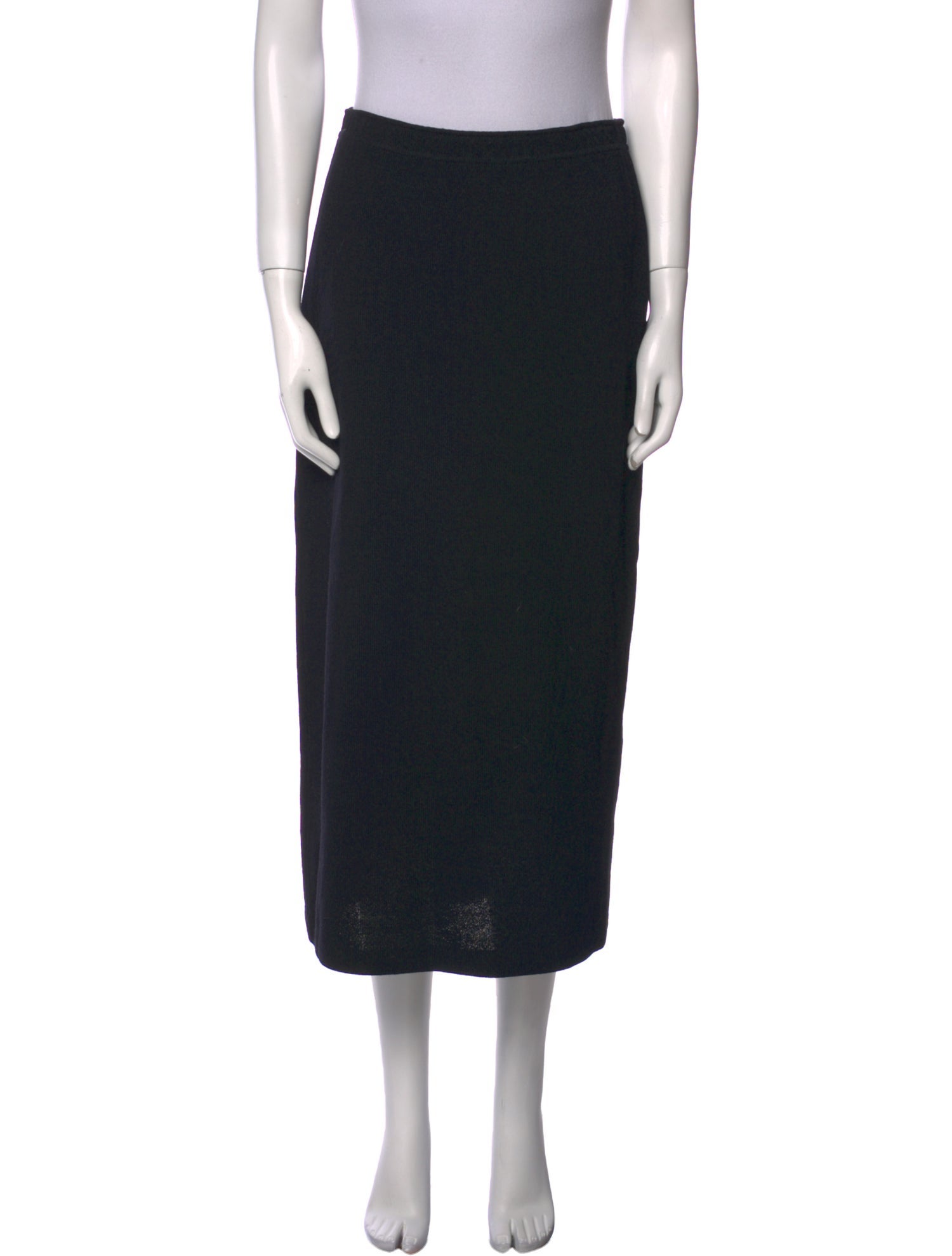 St. John Cutout Accent Midi Length Skirt