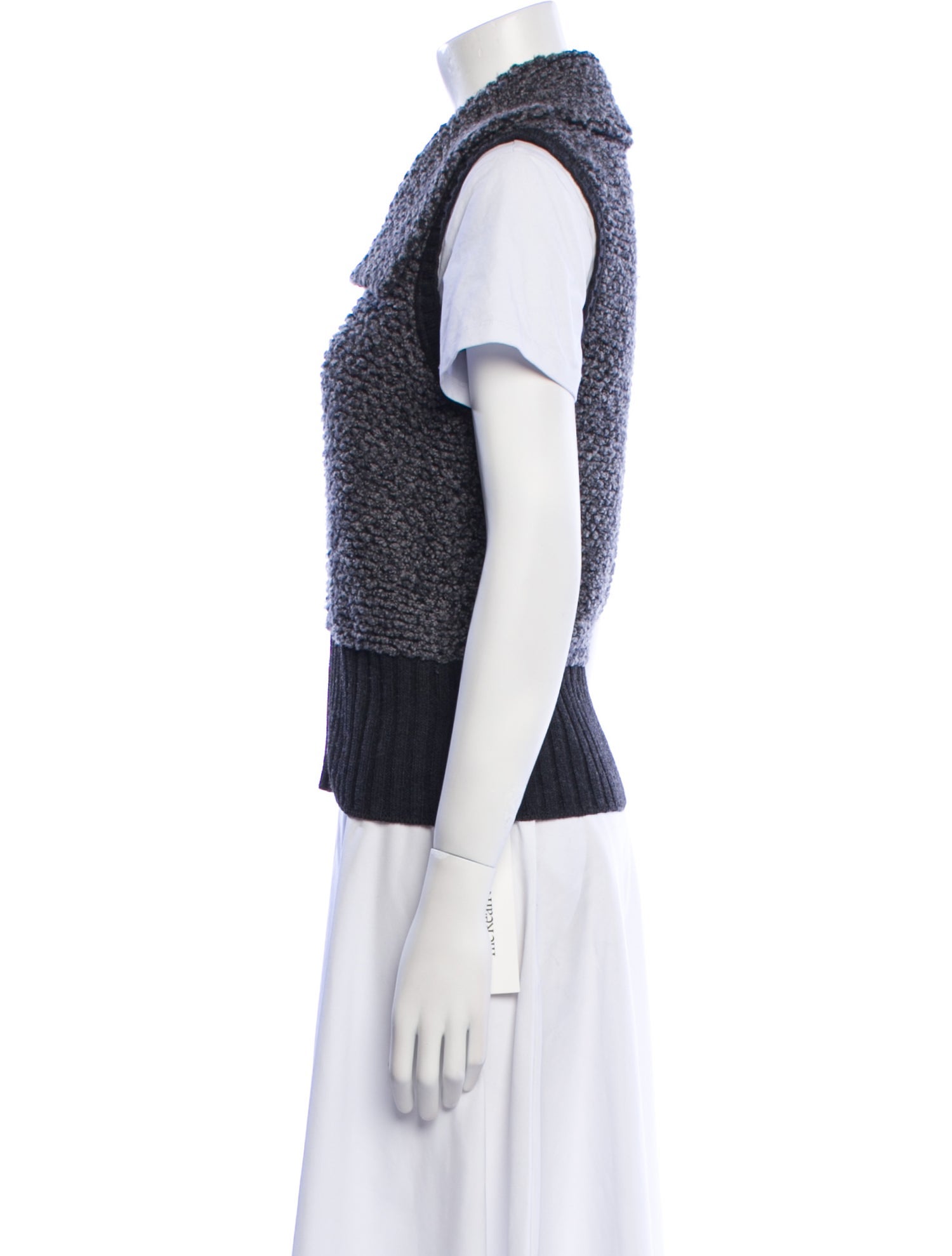 St. John Wool Striped Vest