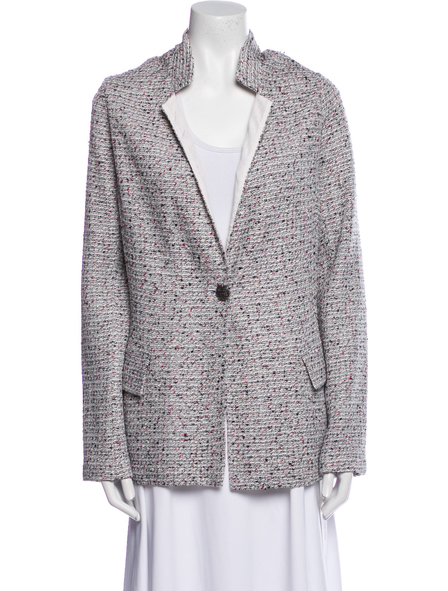 St. John Tweed Pattern Blazer