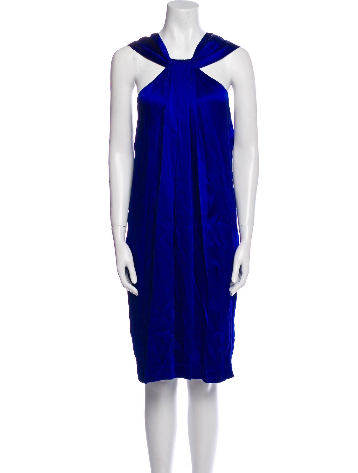 St. John Halterneck Knee-Length Dress