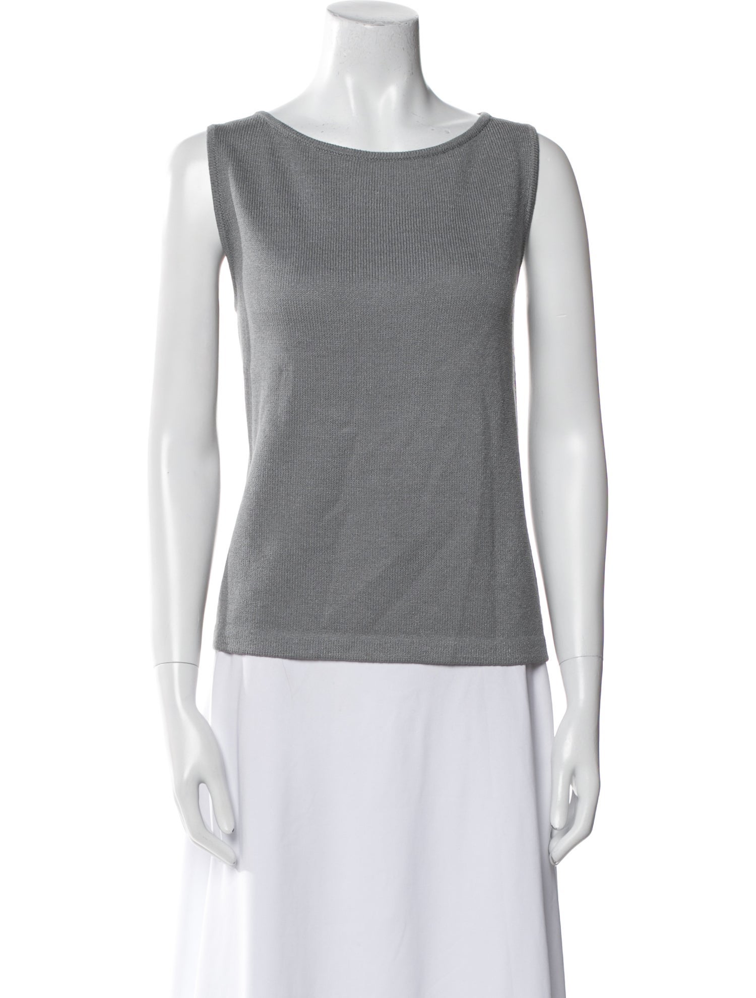 St. John Wool Bateau Neckline Top
