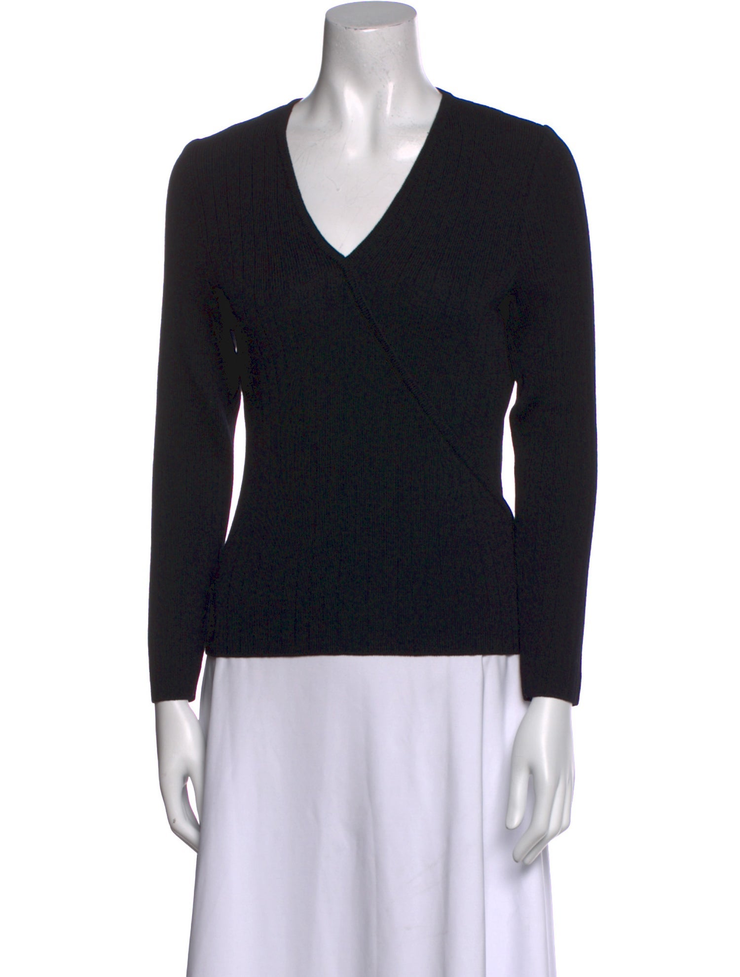 St. John Wool V-Neck Sweater