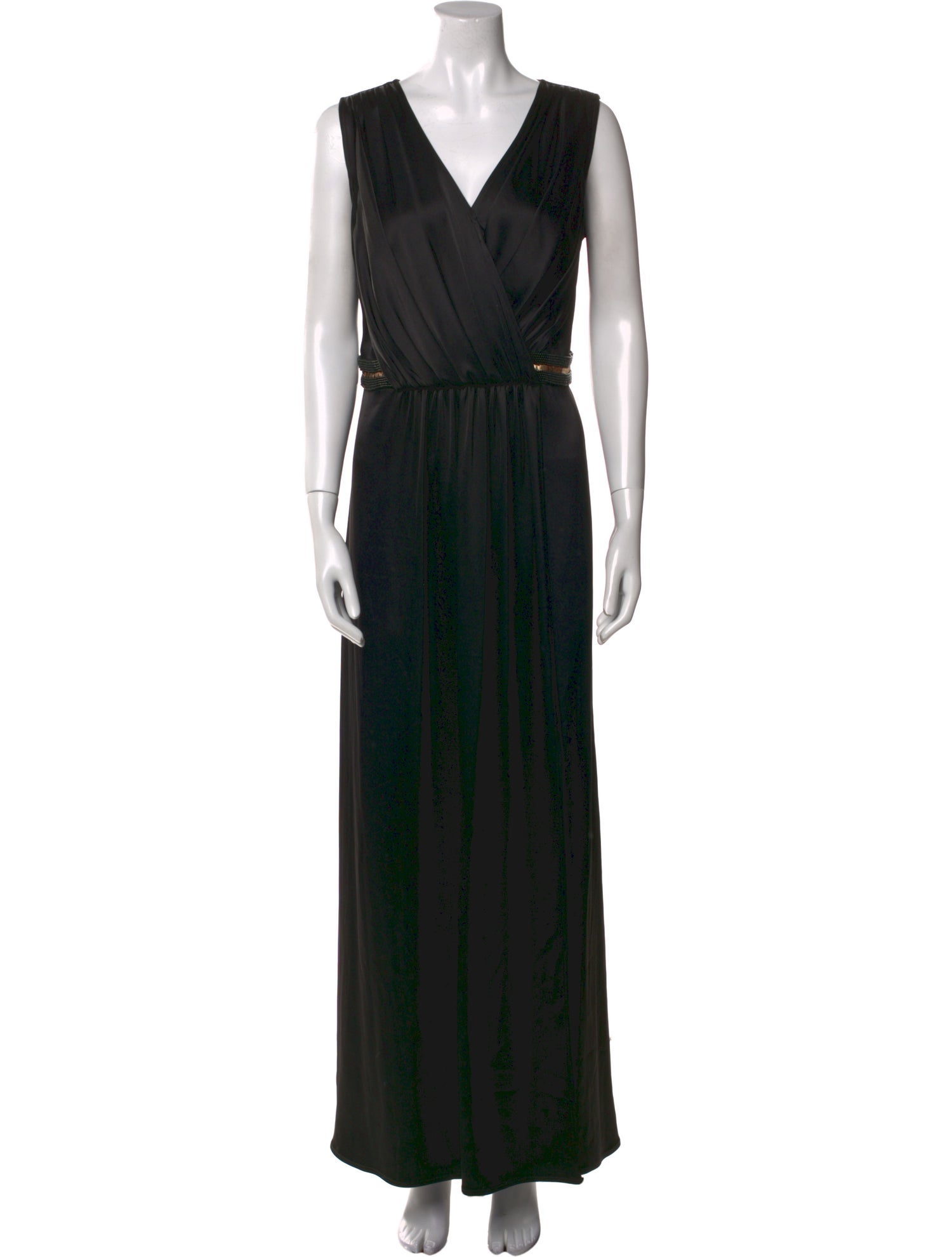 St. John V-Neck Long Dress