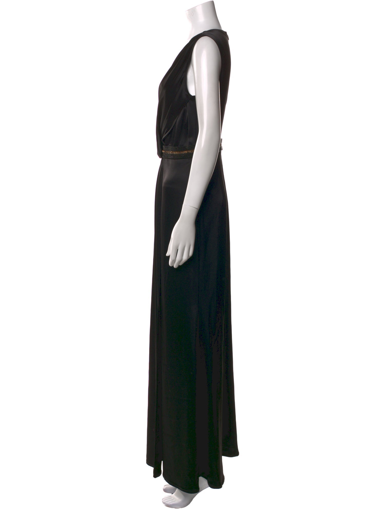 St. John V-Neck Long Dress