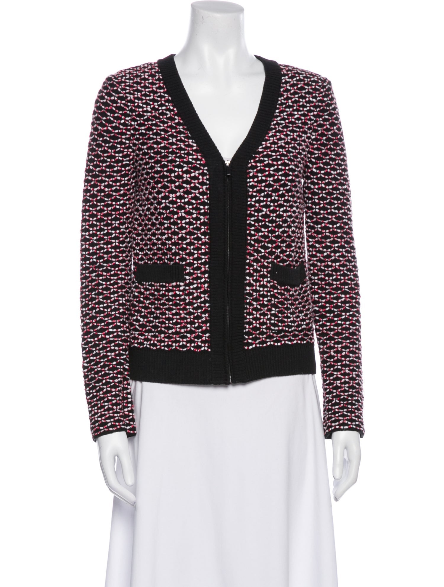 St. John Wool Printed Evening Jacket