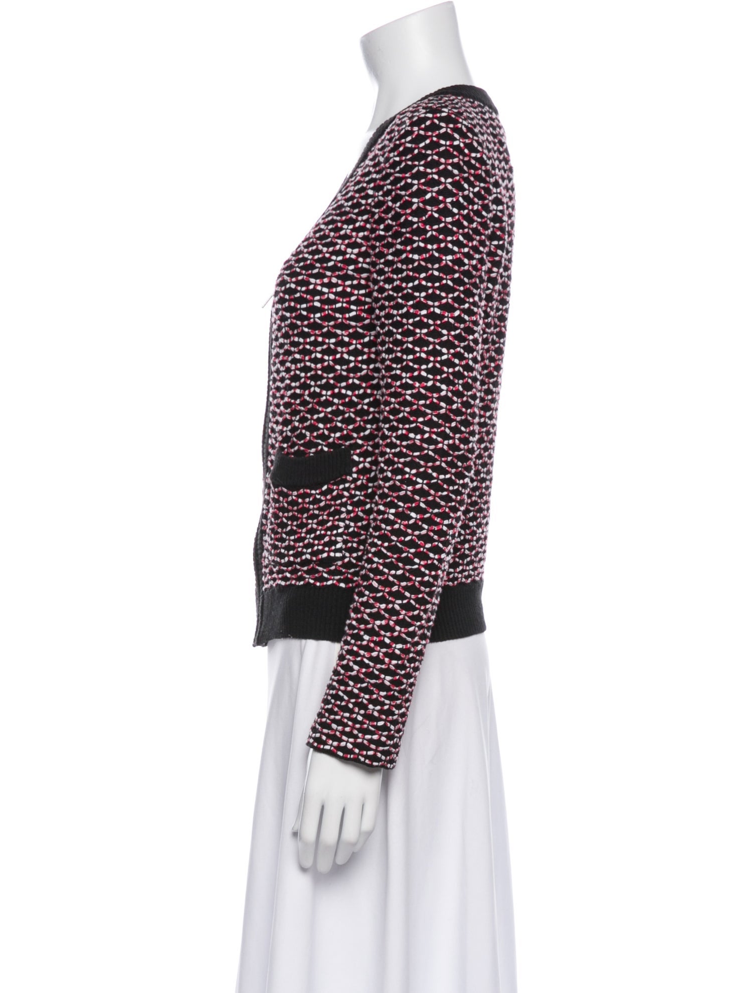 St. John Wool Printed Evening Jacket