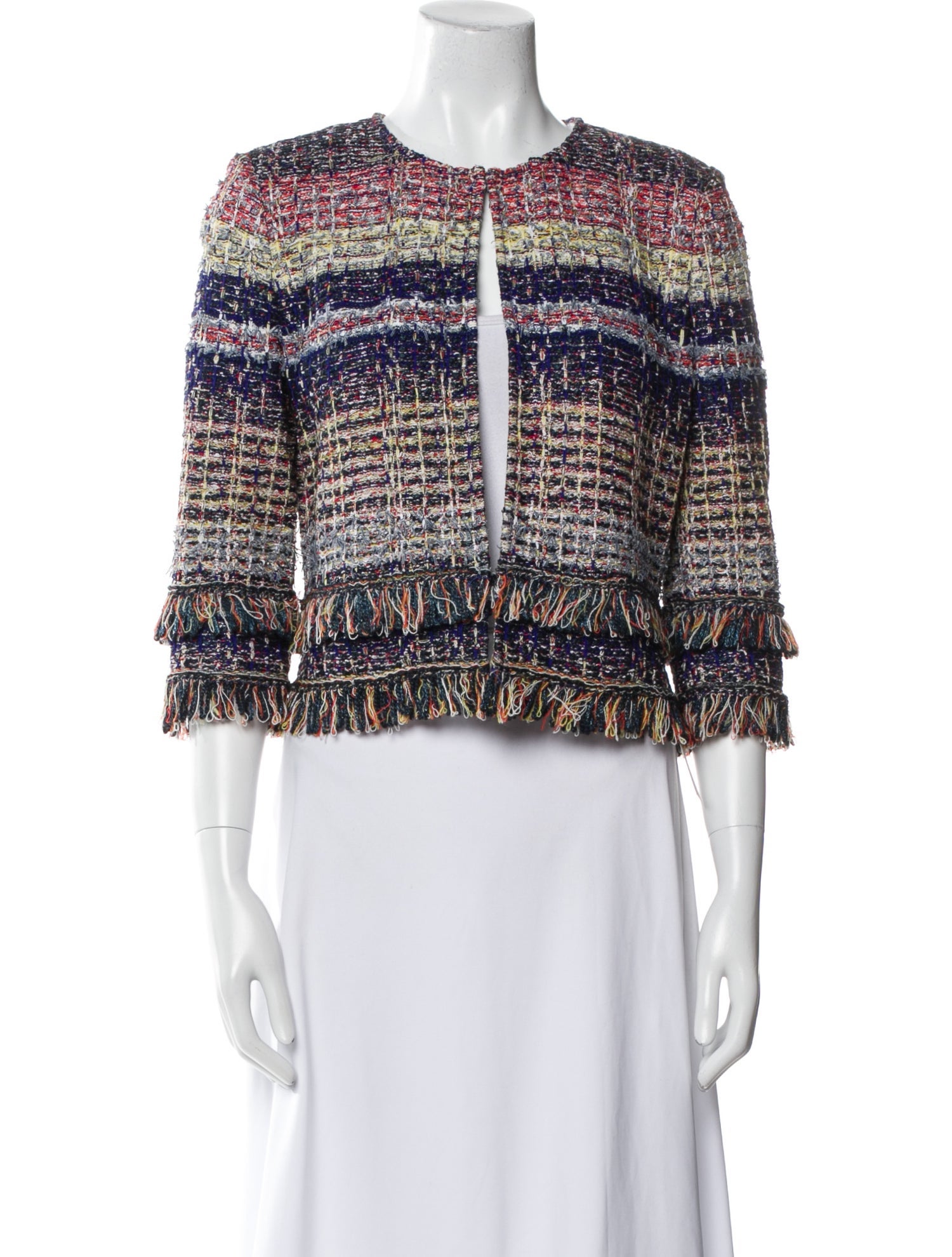 St. John Tweed Pattern Jacket