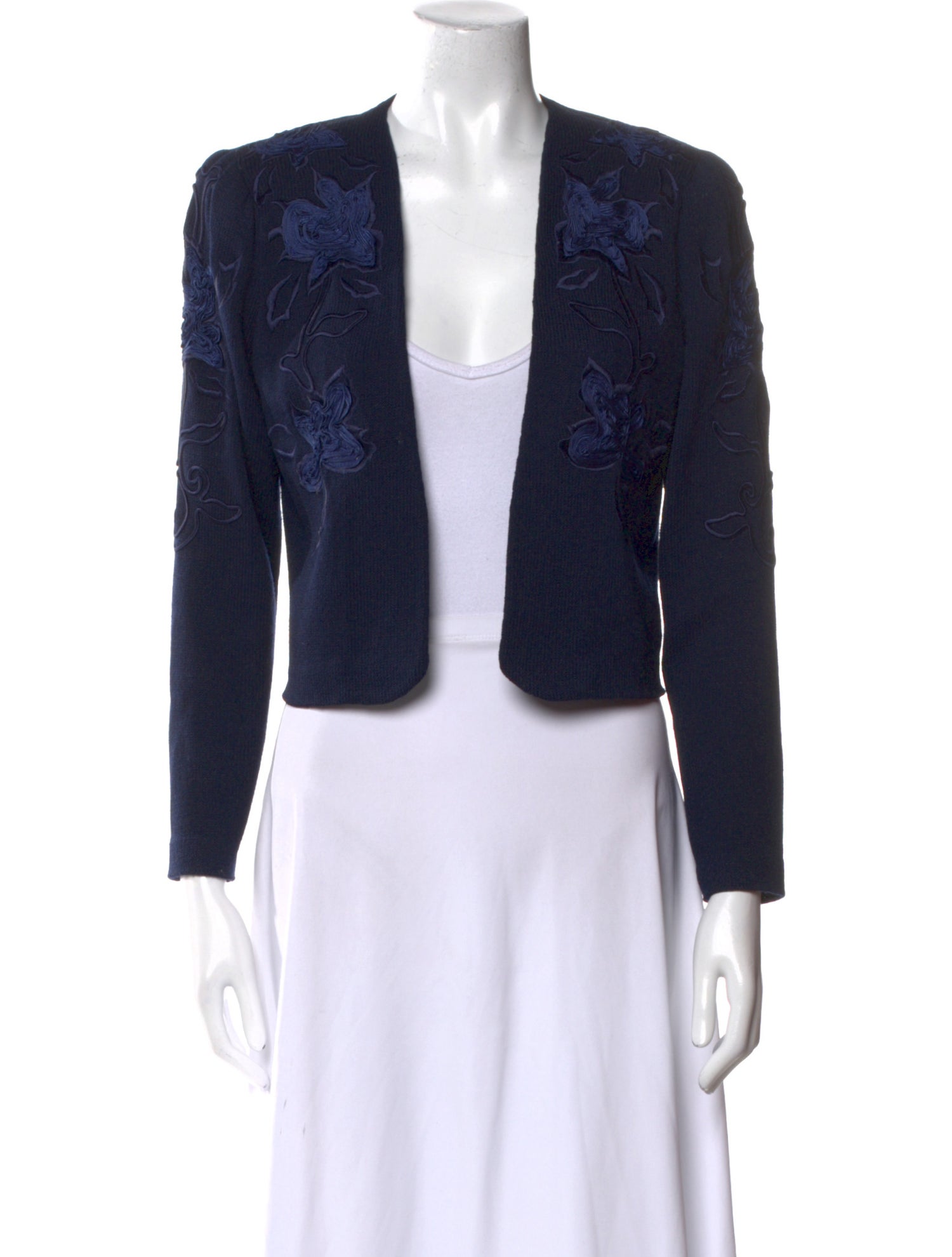 St. John Wool Floral Print Sweater