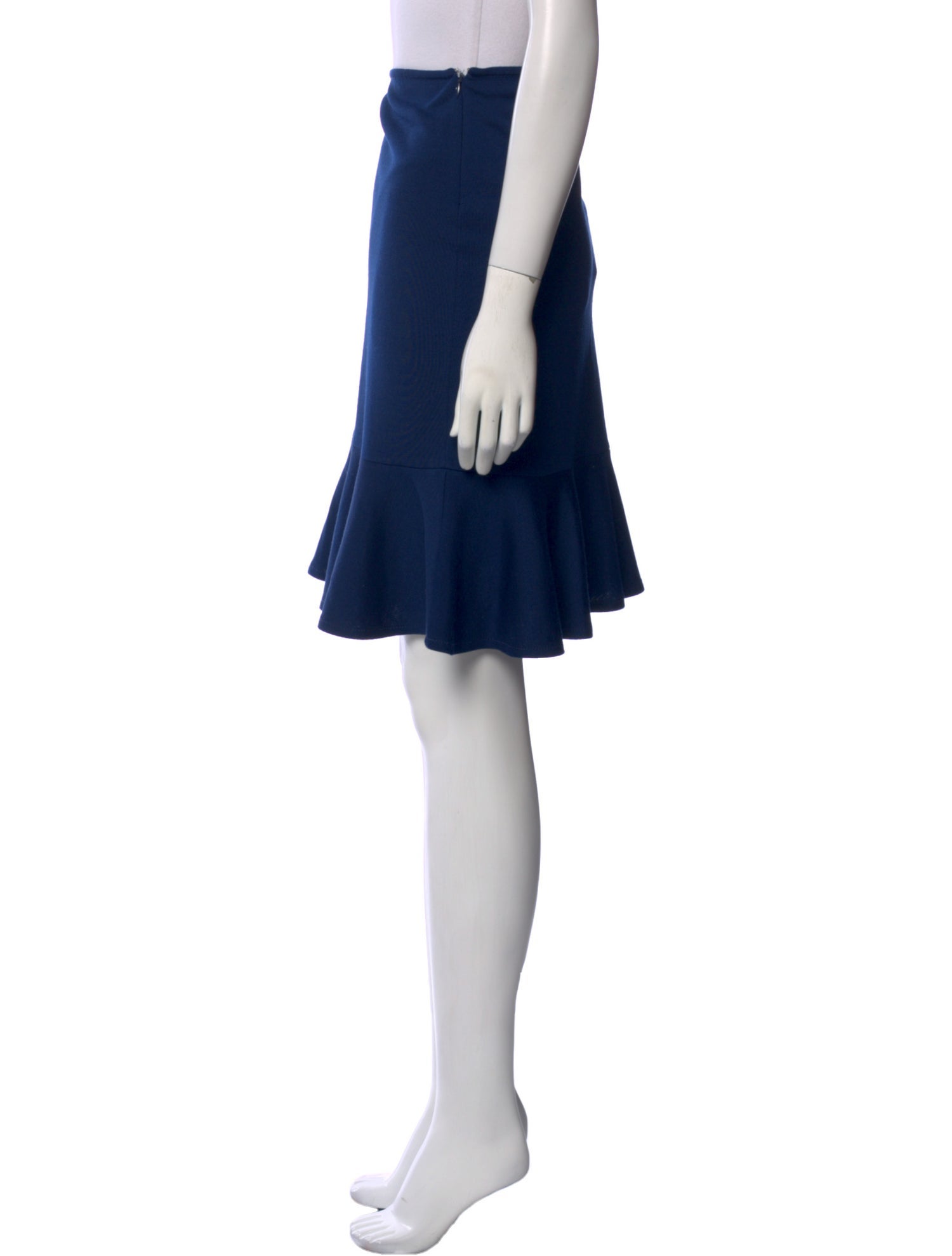 St. John Ruffle Embellishment Knee-Length Skirt