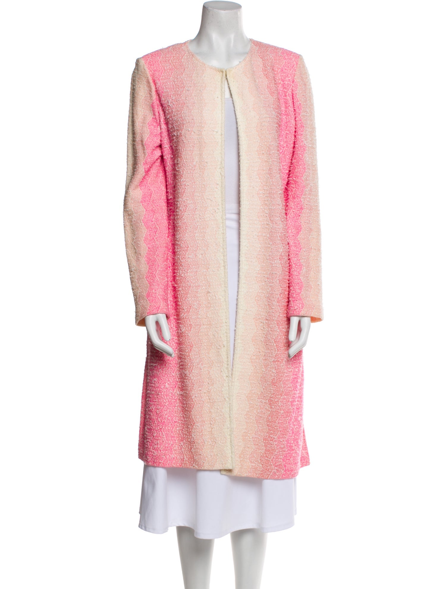 St. John Colorblock Pattern Coat