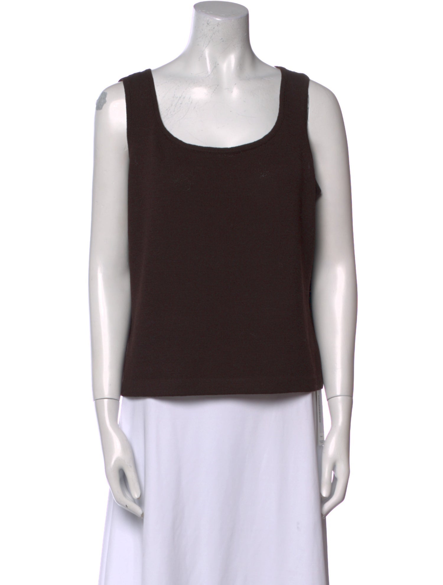 St. John Wool Scoop Neck Top