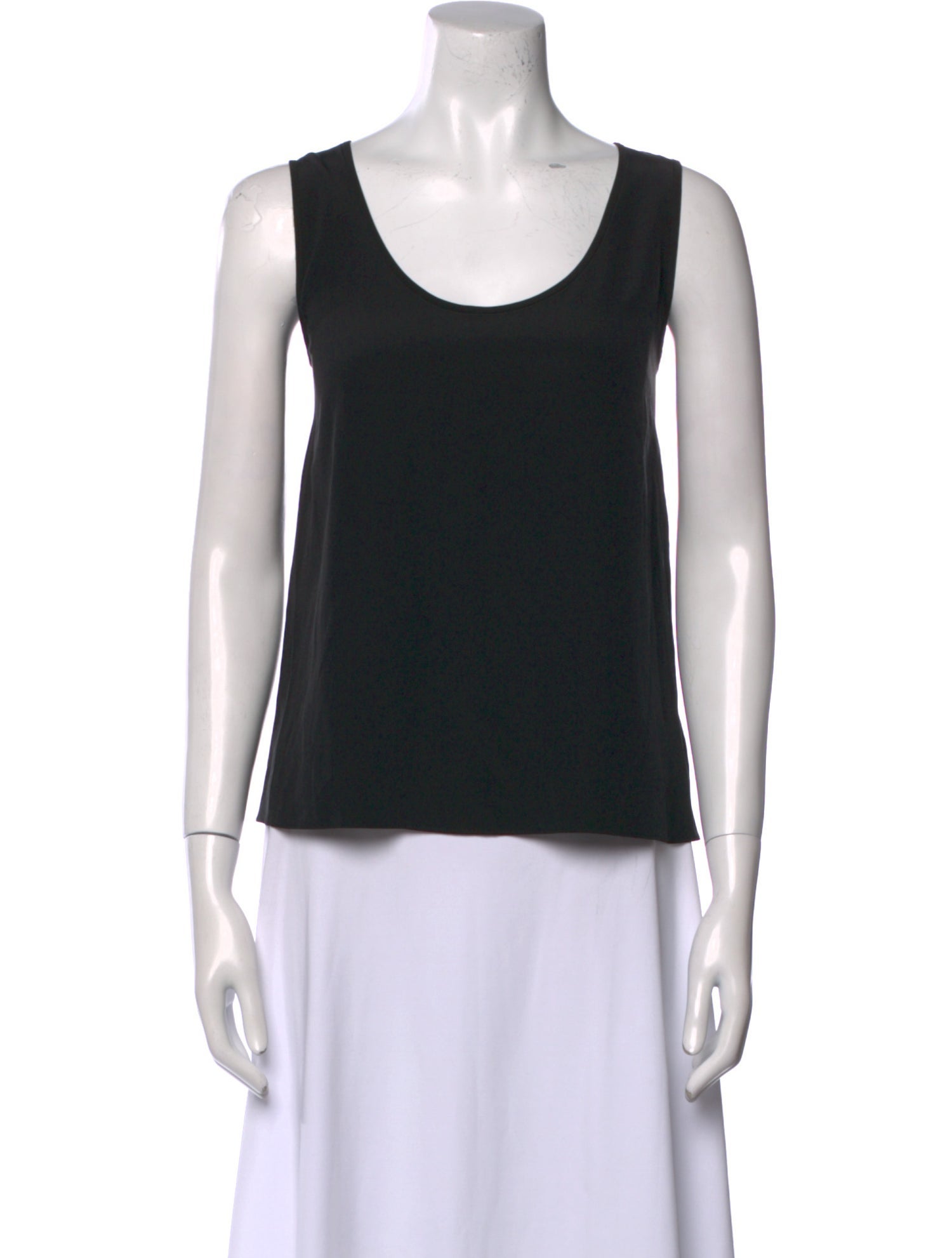 St. John Silk Scoop Neck Top