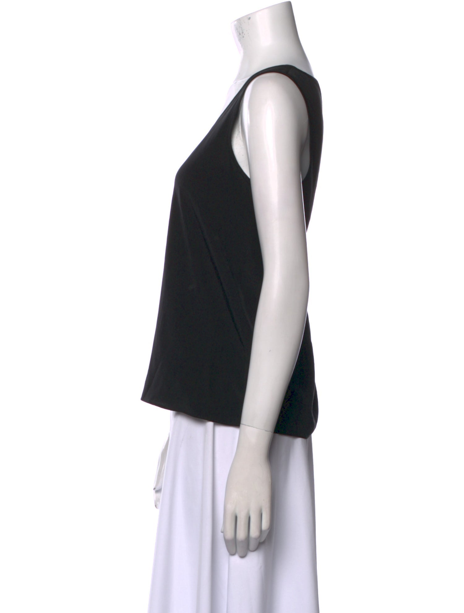 St. John Silk Scoop Neck Top