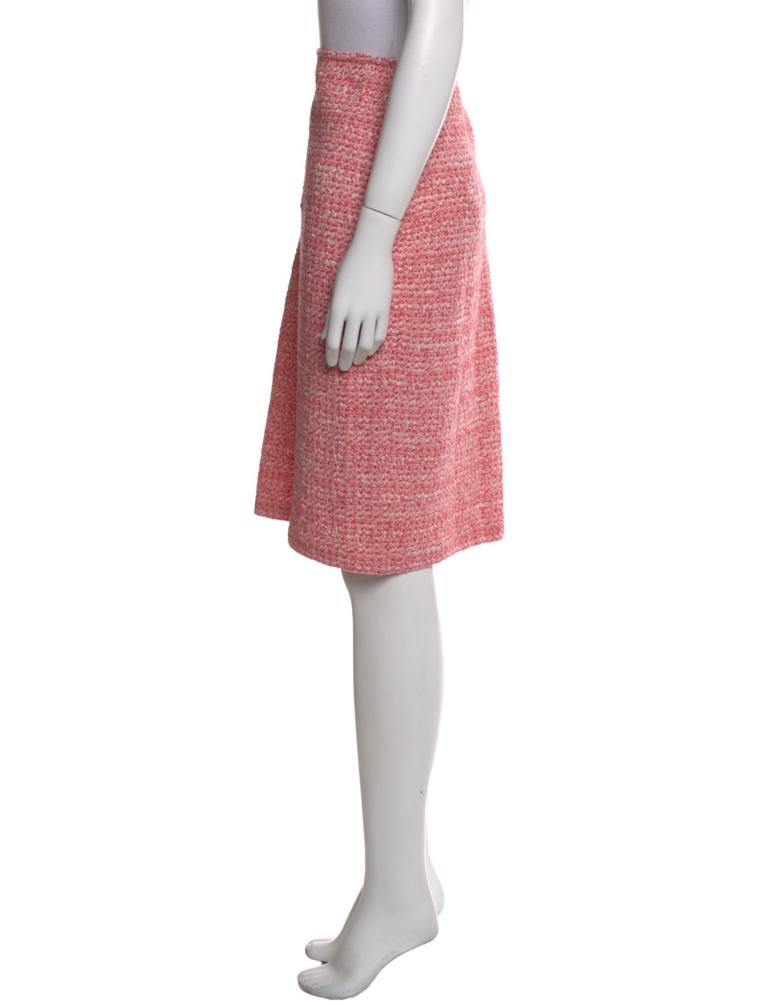 St. John Tweed Pattern Knee-Length Skirt