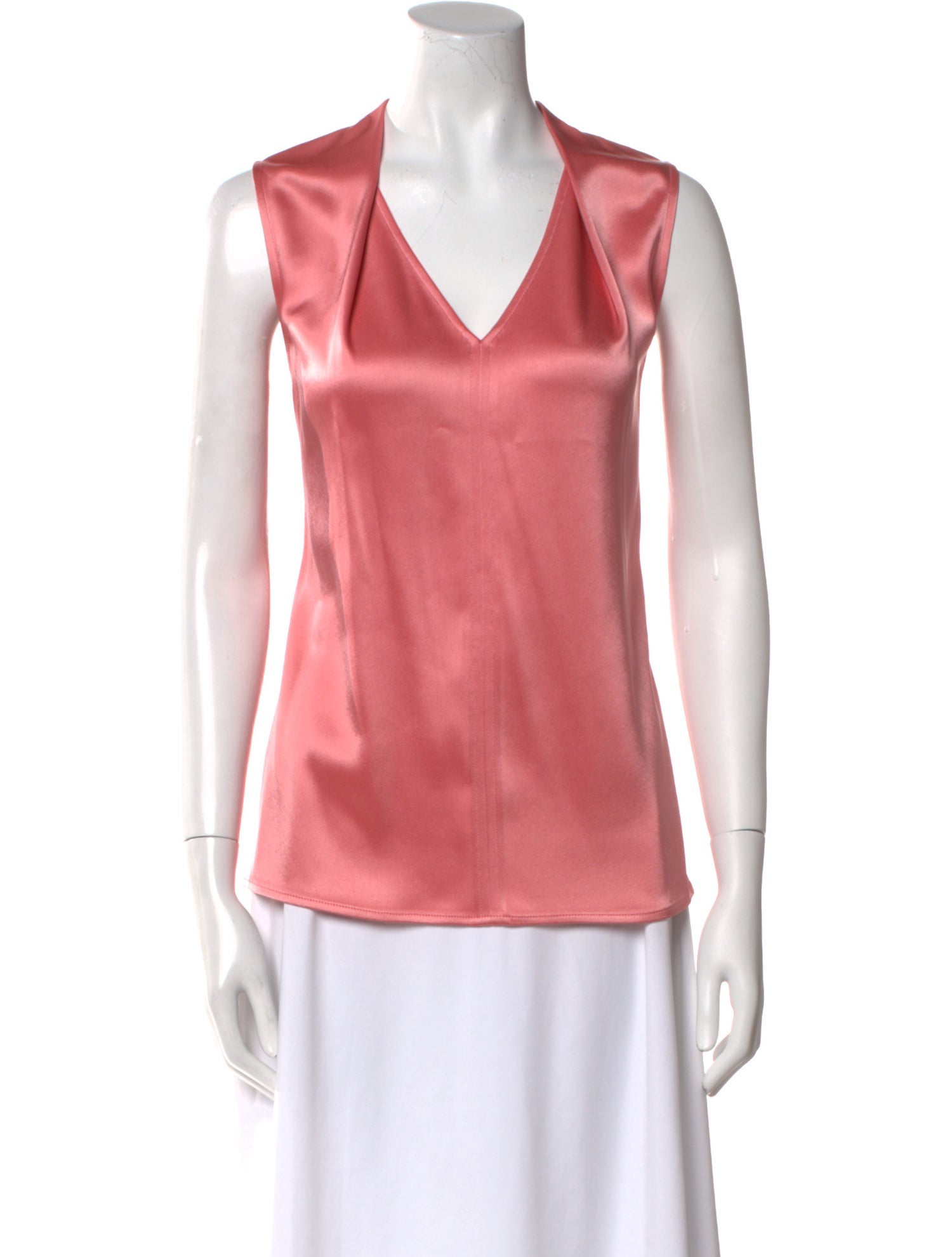 St. John V-Neck Sleeveless Top
