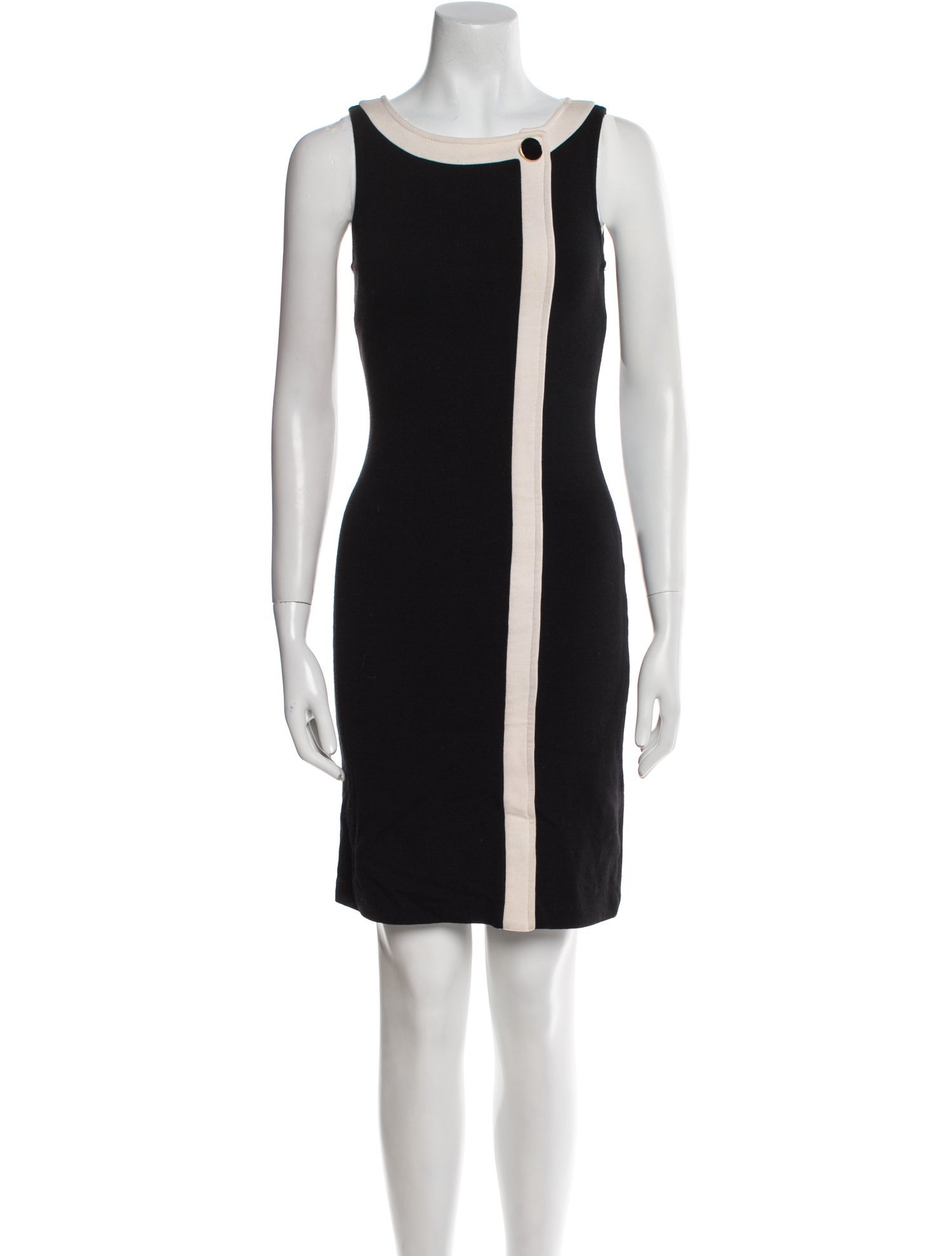 St. John Colorblock Pattern Mini Dress